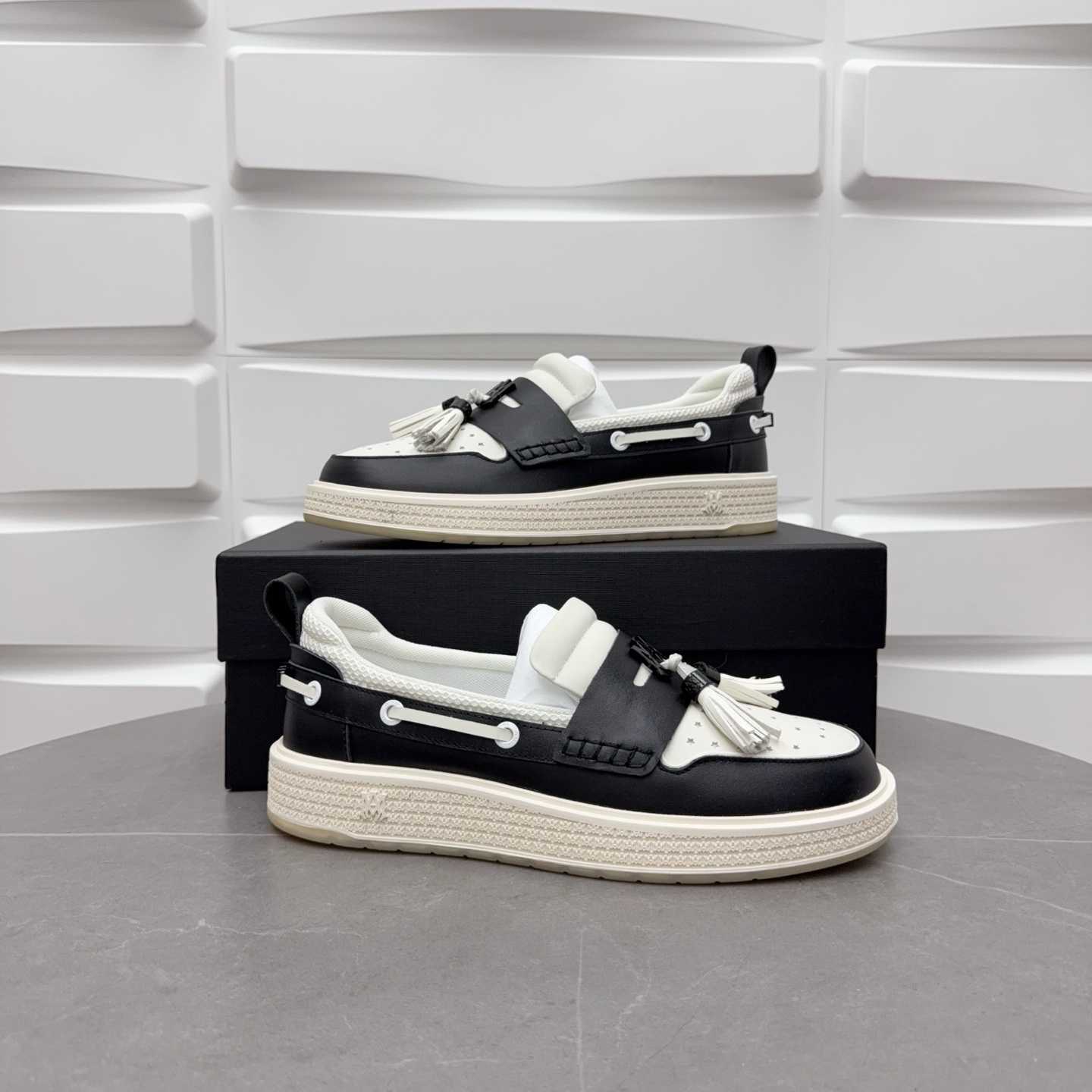 Amiri Men's Black Loafers Leather - DesignerGu