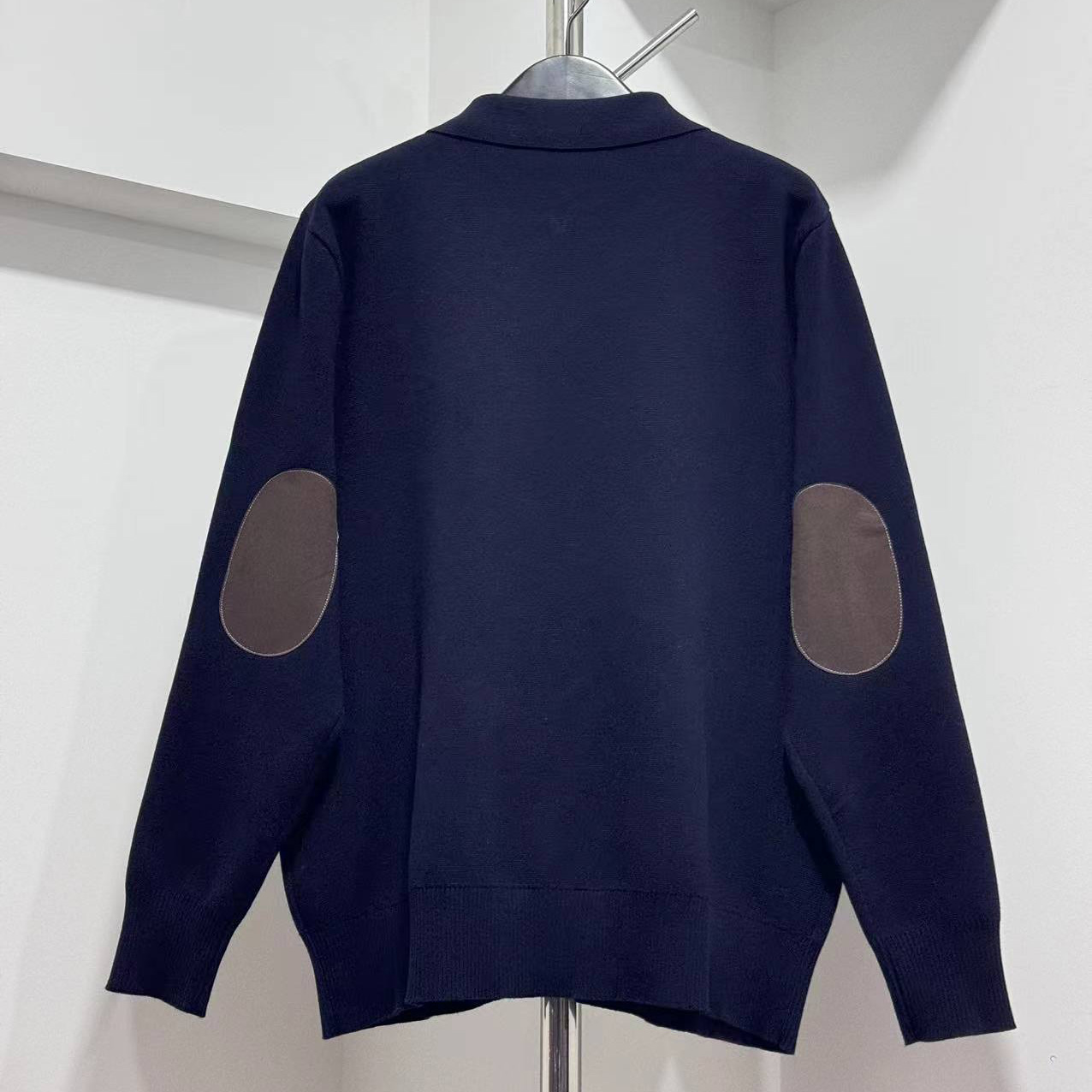 Miu Miu Wool And Leather Zipper Cardigan - DesignerGu