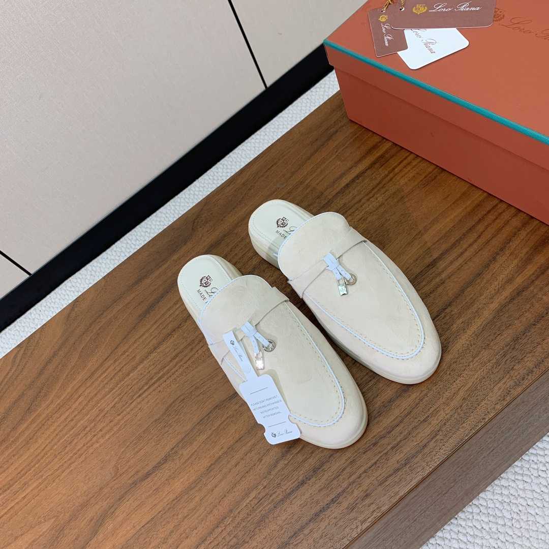  Loro Piana Summer Charms Walk babouche loafer  - DesignerGu