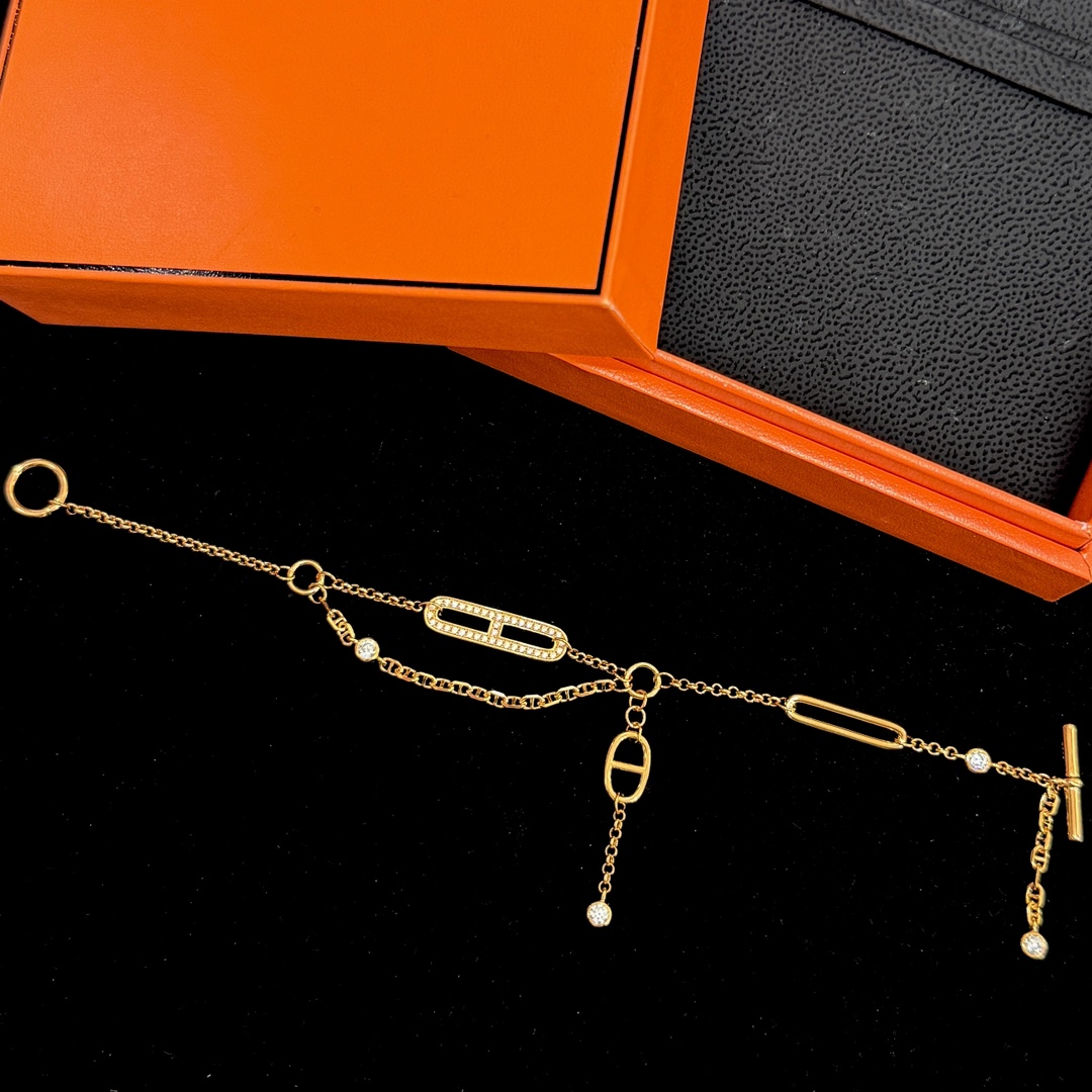 Hermes Chaine D'ancre Chaos Bracelet - DesignerGu