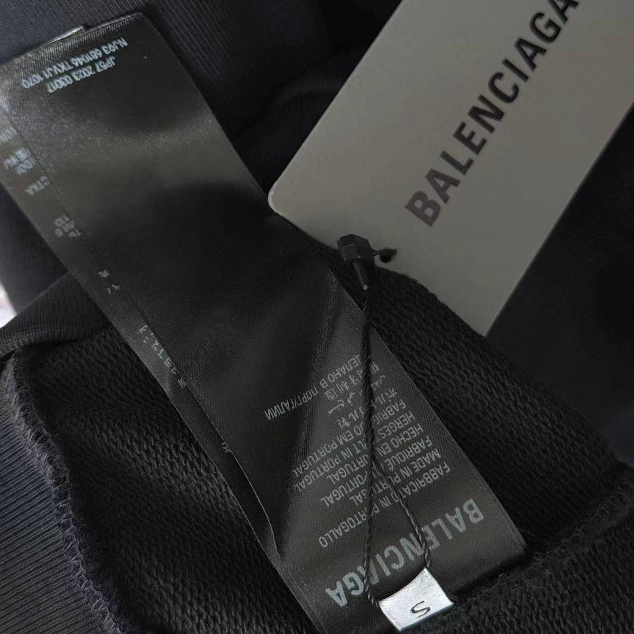 Balenciaga Logo-detail Cotton Hoodie - DesignerGu