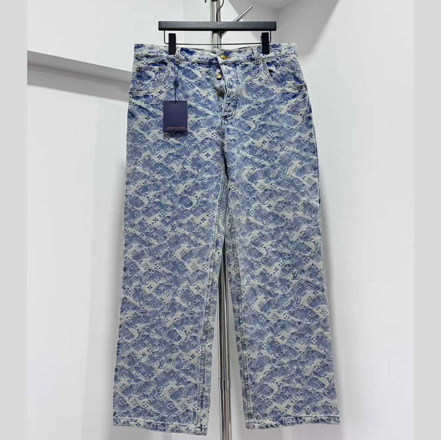 Louis Vuitton Monogram Denim Jeans - DesignerGu