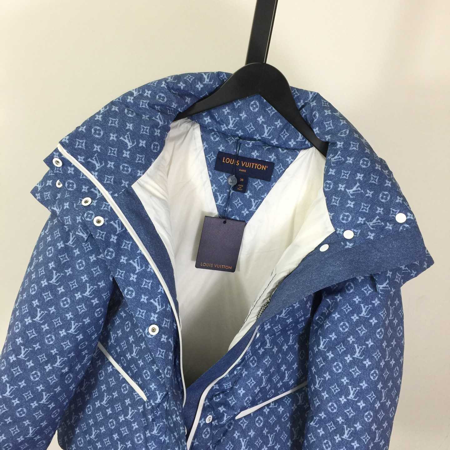 Louis Vuitton Denim-Effect Monogram Ski Jacket  - DesignerGu