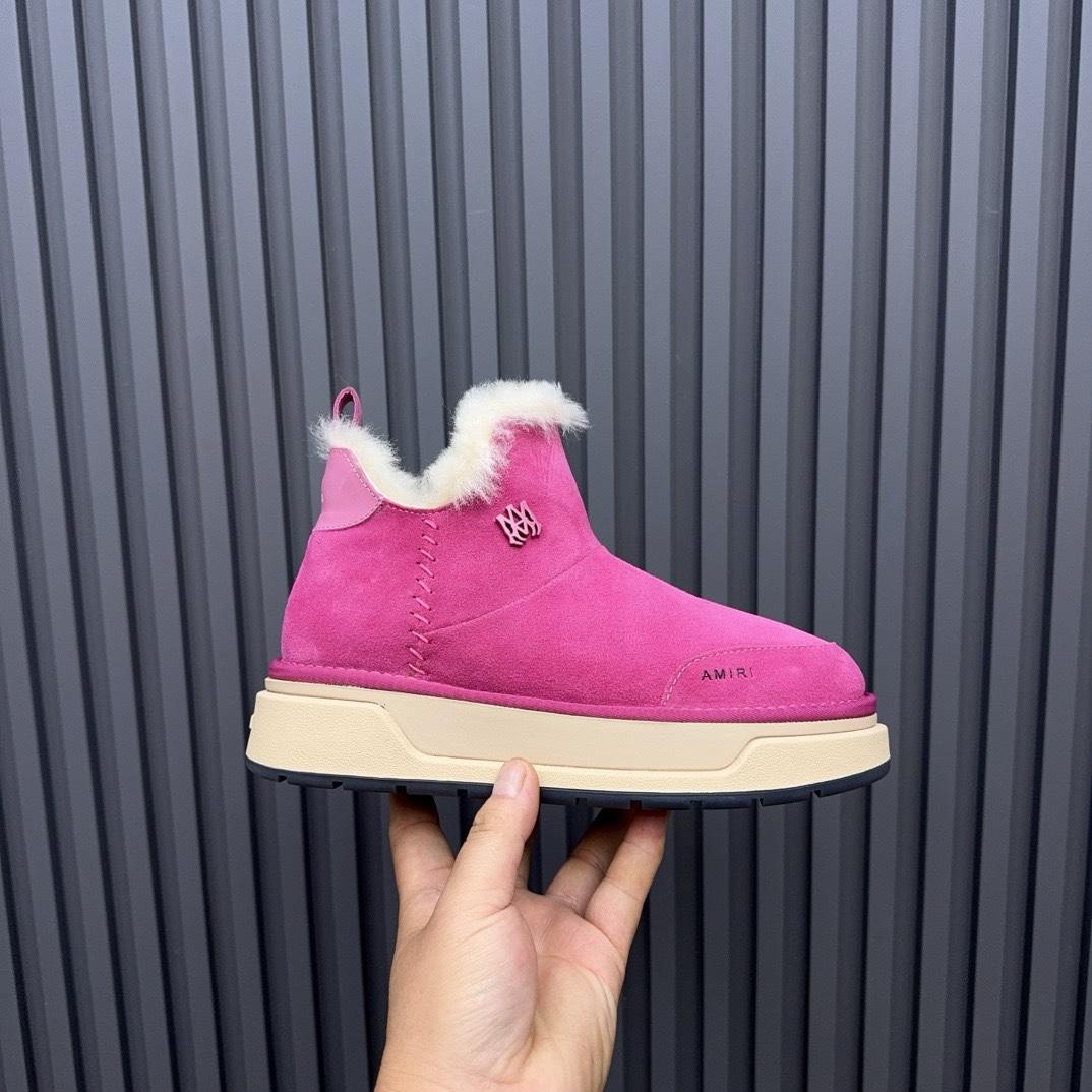 Amiri Malibu Shearling Lined Suede Boots - DesignerGu