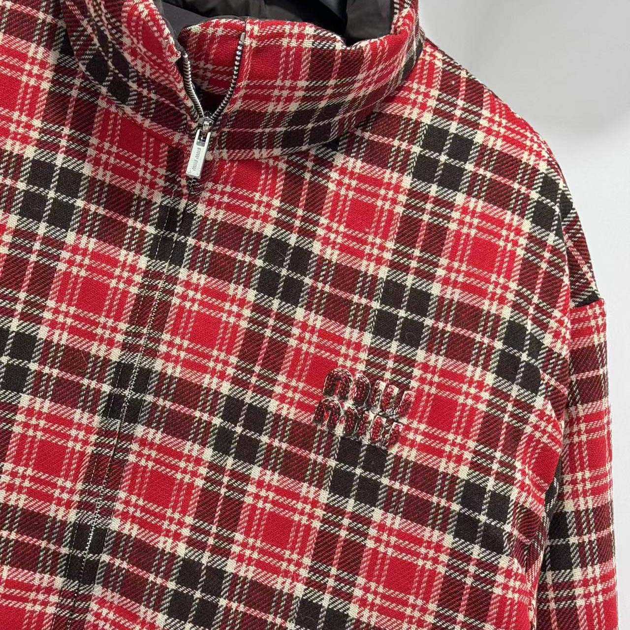 Miu Miu Technical Pongé Reversible Down Jacket - DesignerGu