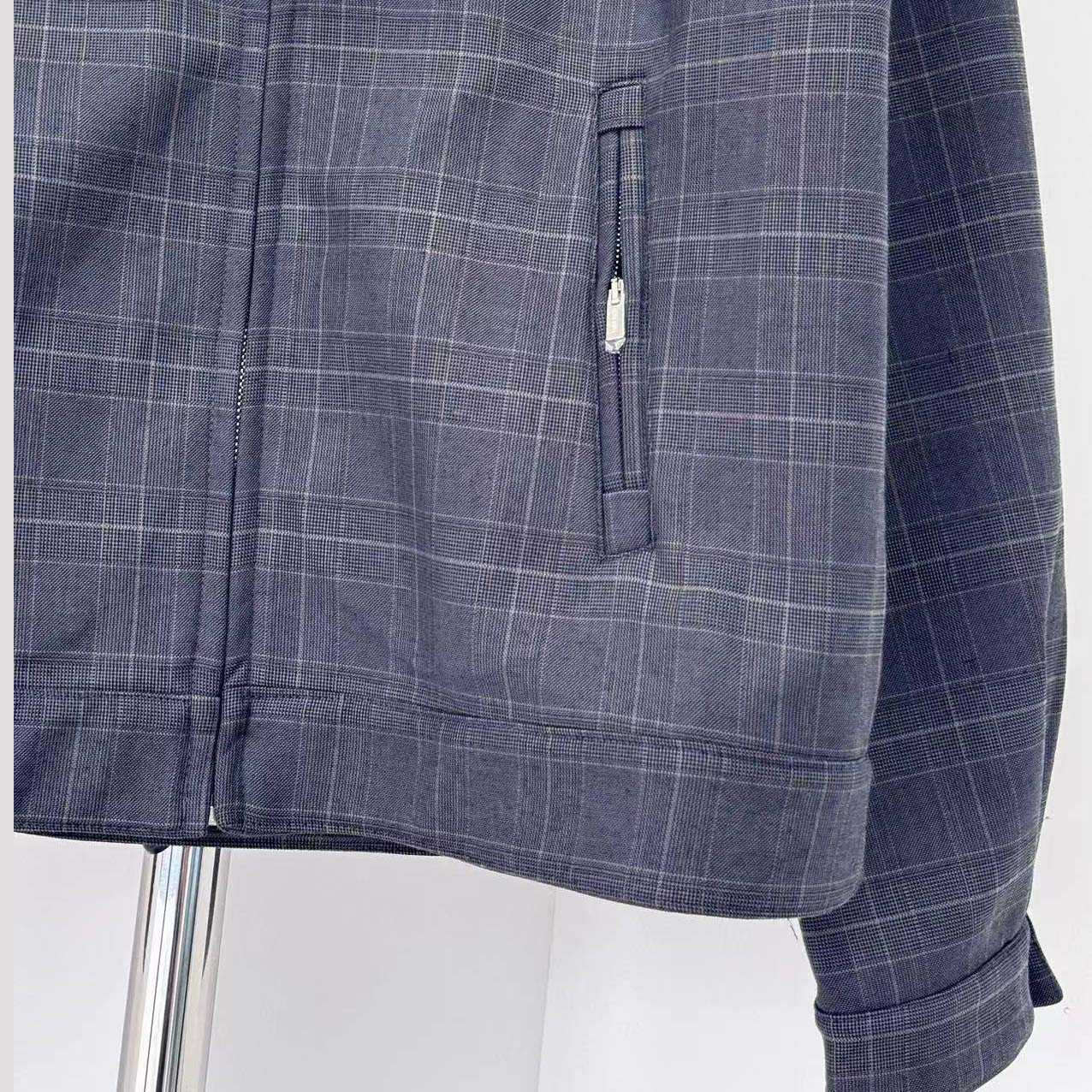 Miu Miu Prince Of Wales Check And bonded Jersey Blouson Jacket - DesignerGu
