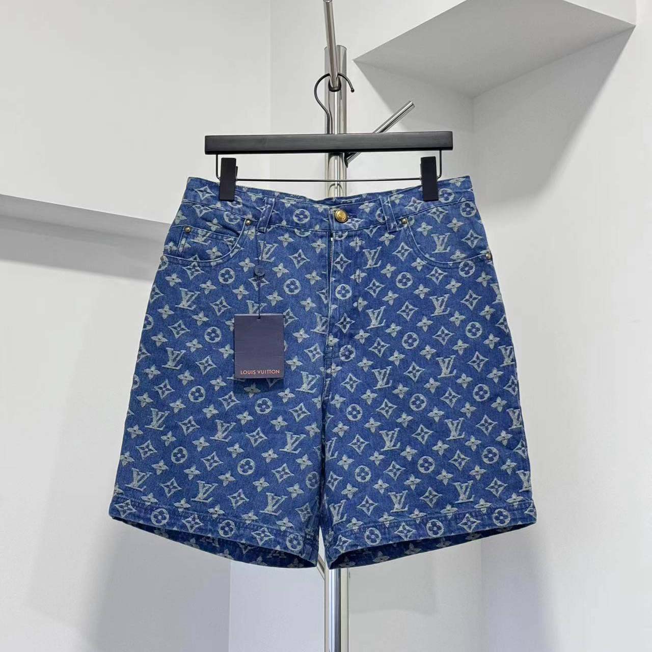 Louis Vuitton Monogram Denim Shorts  - DesignerGu