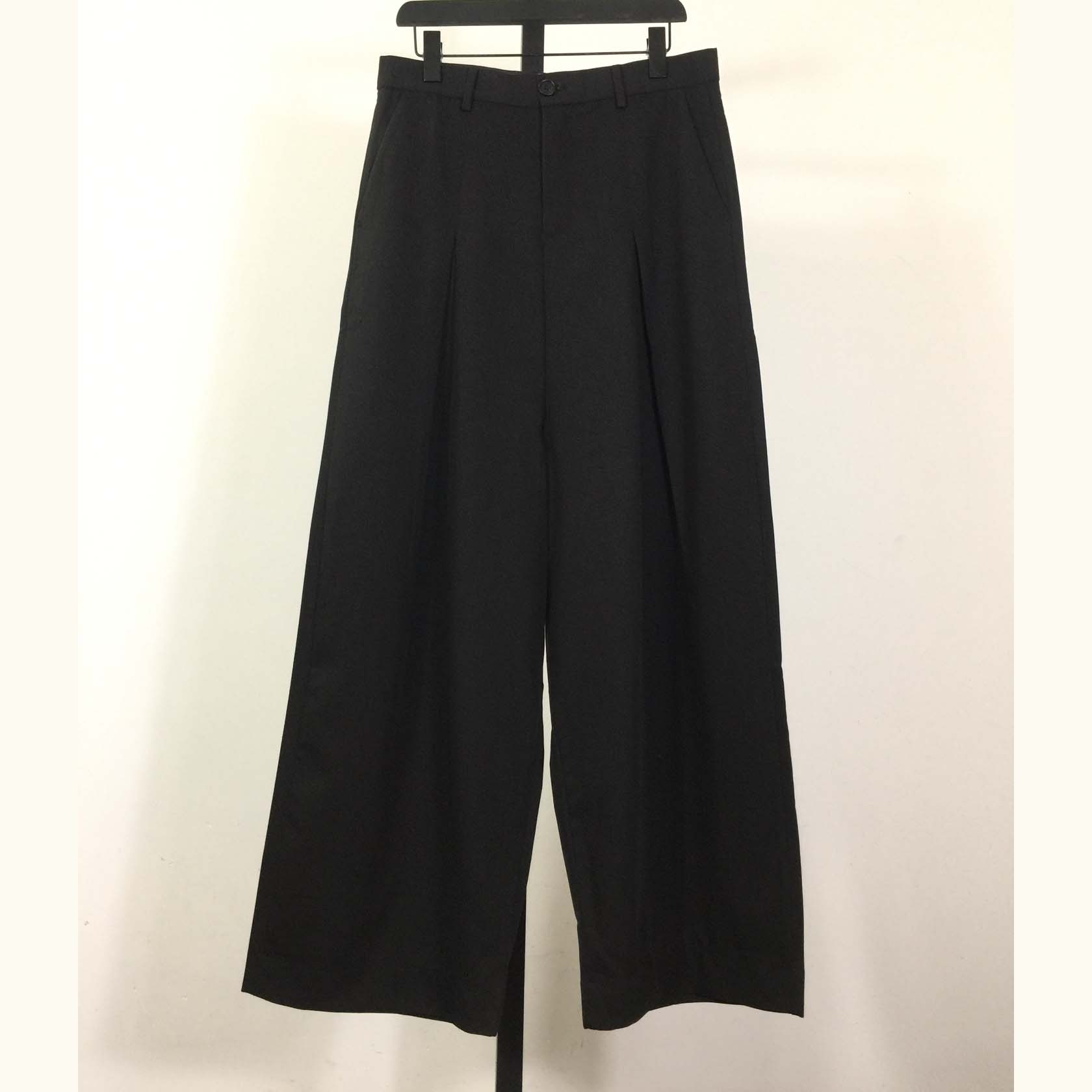 Loewe Low Crotch Trousers In Cotton Black - DesignerGu