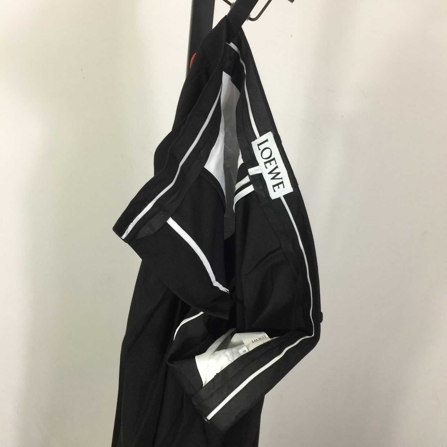 Loewe Low Crotch Trousers In Cotton Black - DesignerGu