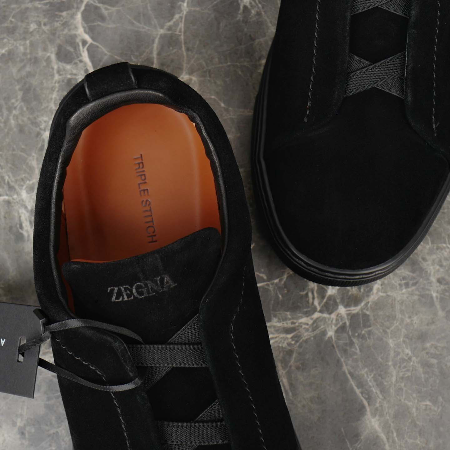 Zegna Suede Triple Stitch™ Sneakers - DesignerGu