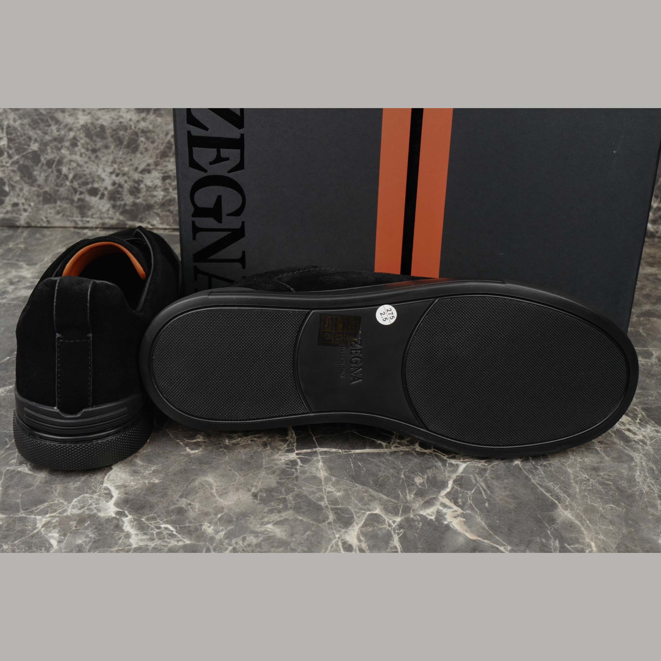 Zegna Suede Triple Stitch™ Sneakers - DesignerGu