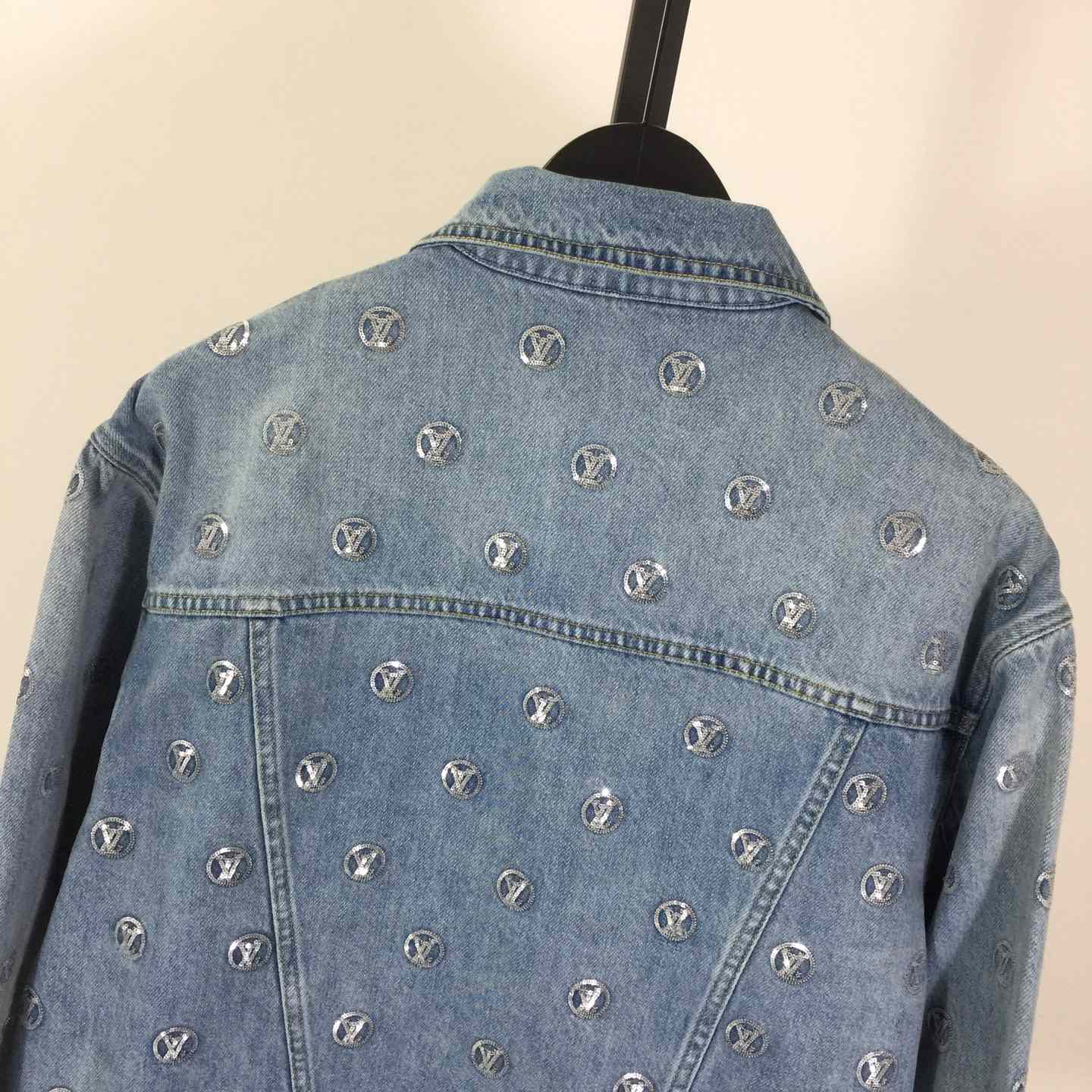 Louis Vuitton Sequin Signature Denim Jacket - DesignerGu