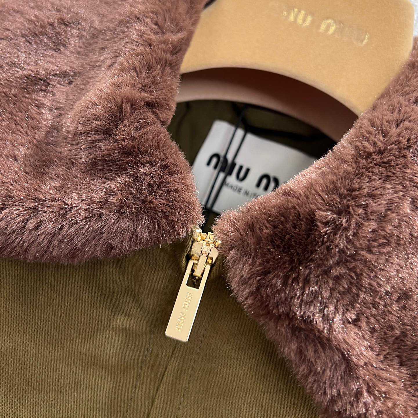 Miu Miu Cotton Satin Bomber Jacket - DesignerGu