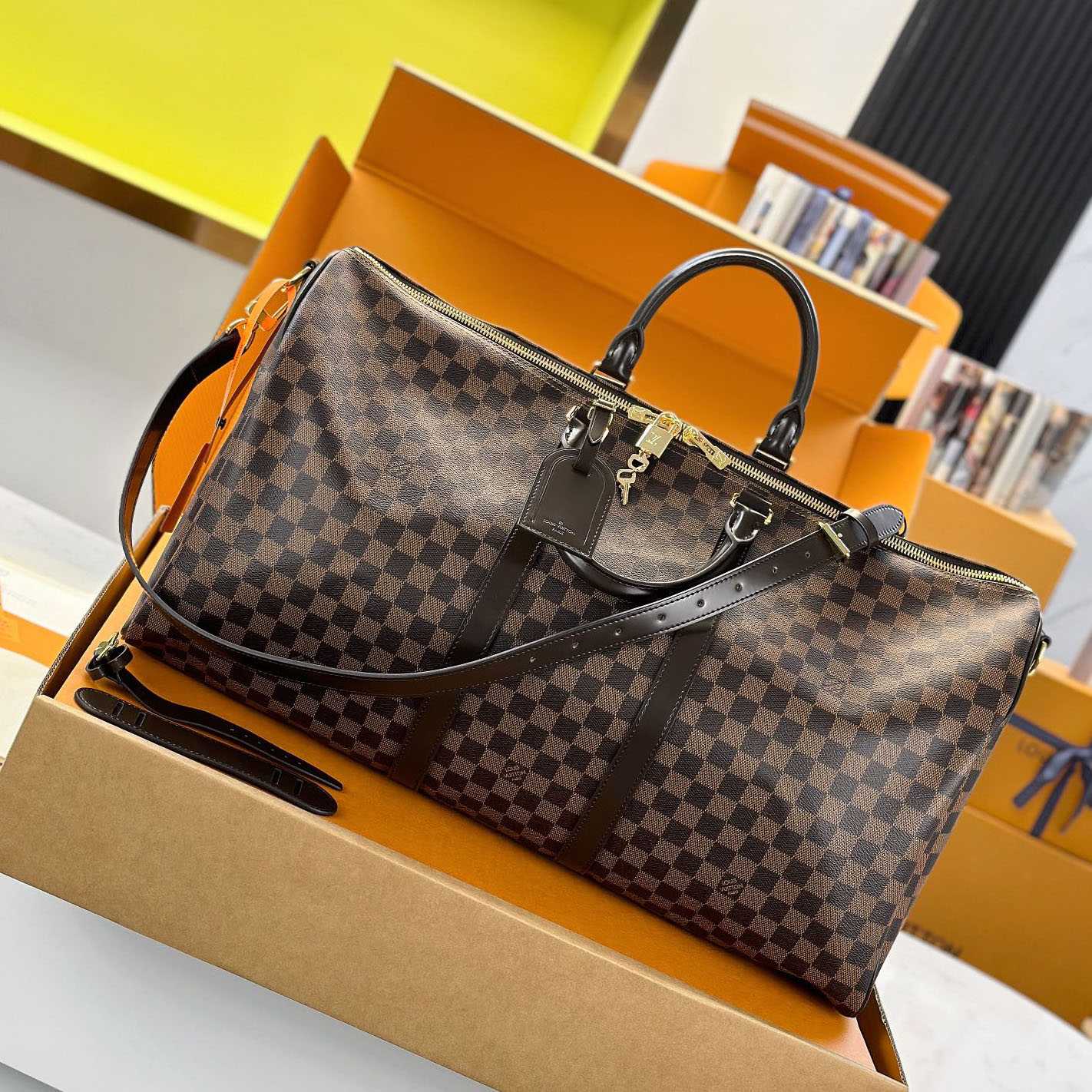 Louis Vuitton Keepall Bandoulière 55 N41414 - DesignerGu
