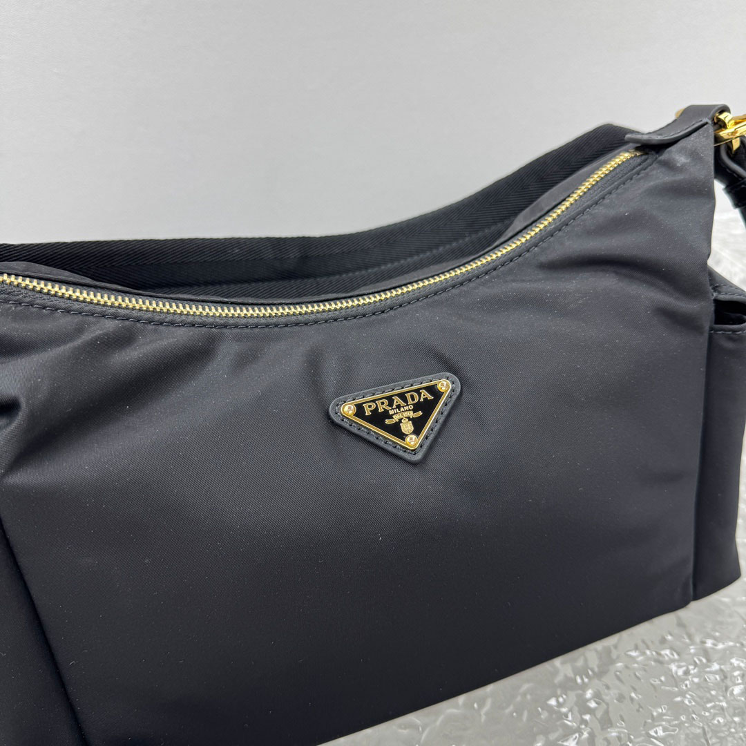 Prada Explore Large Re-Nylon And Leather Bag - DesignerGu