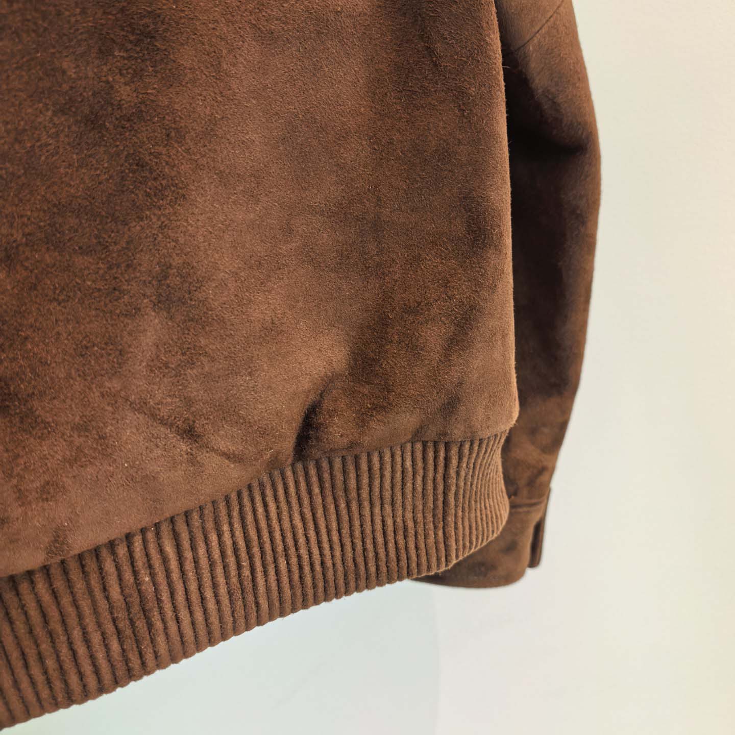  Loro Piana 'Johnie' or 'Kane' Brown Suede Bomber Jacket - DesignerGu