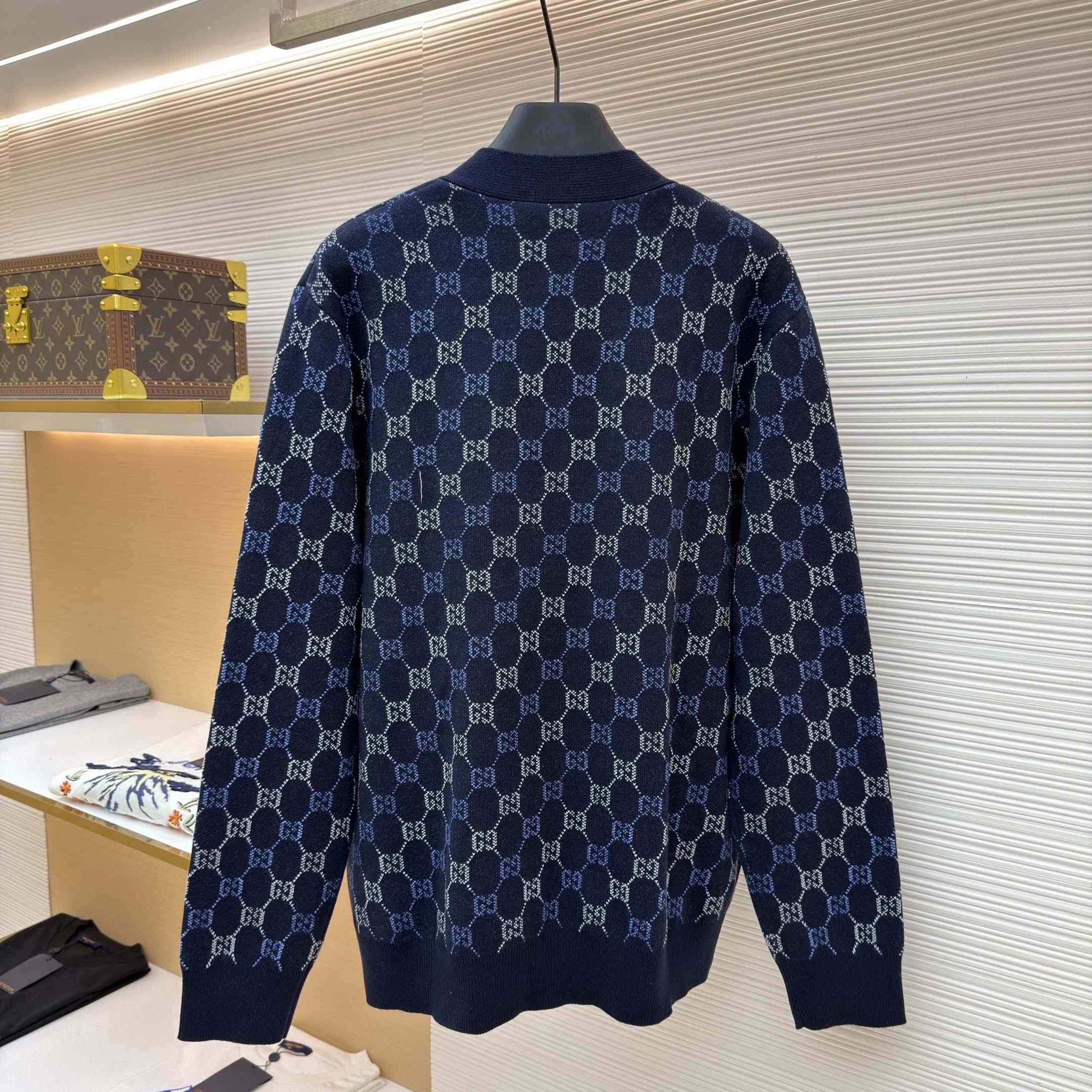 Gucci GG Double Wool Knit Sweater - DesignerGu