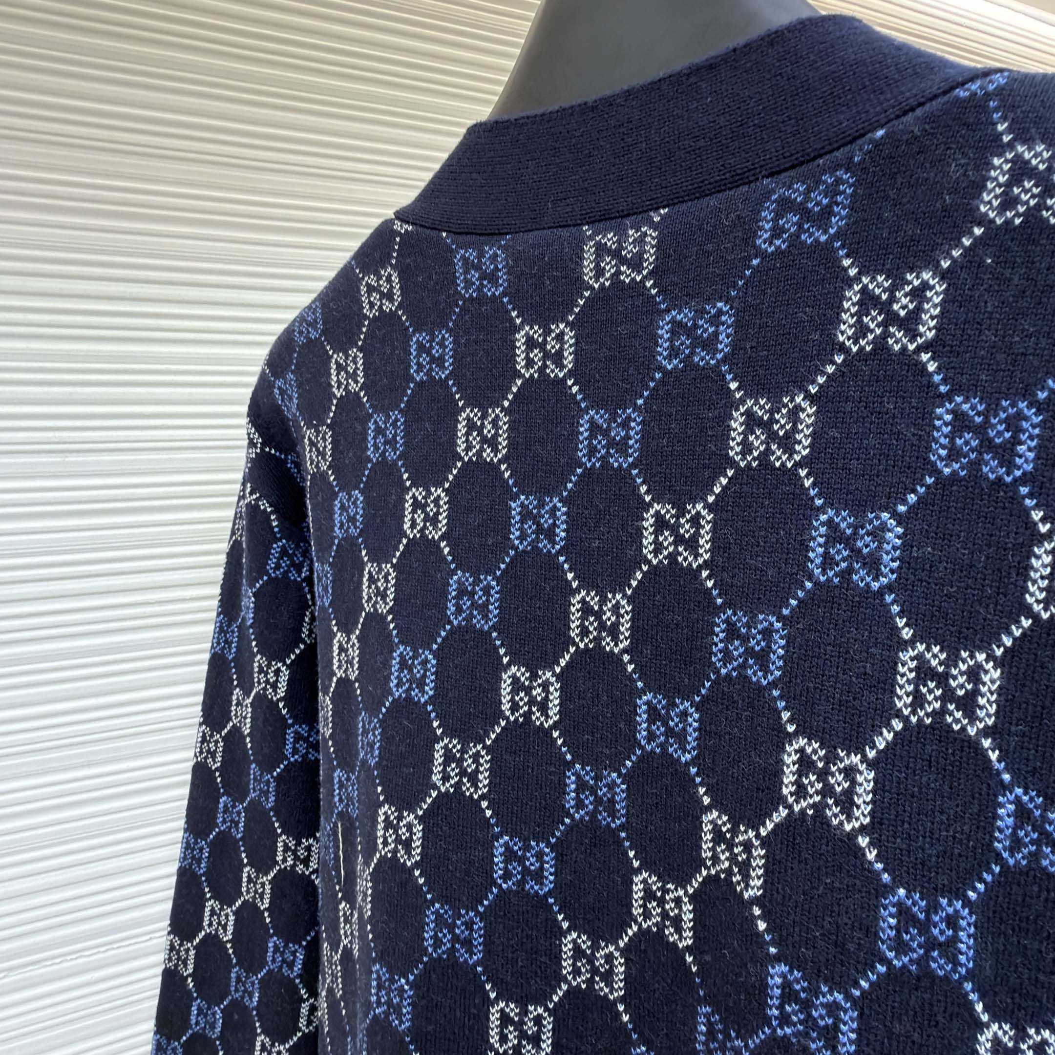 Gucci GG Double Wool Knit Sweater - DesignerGu