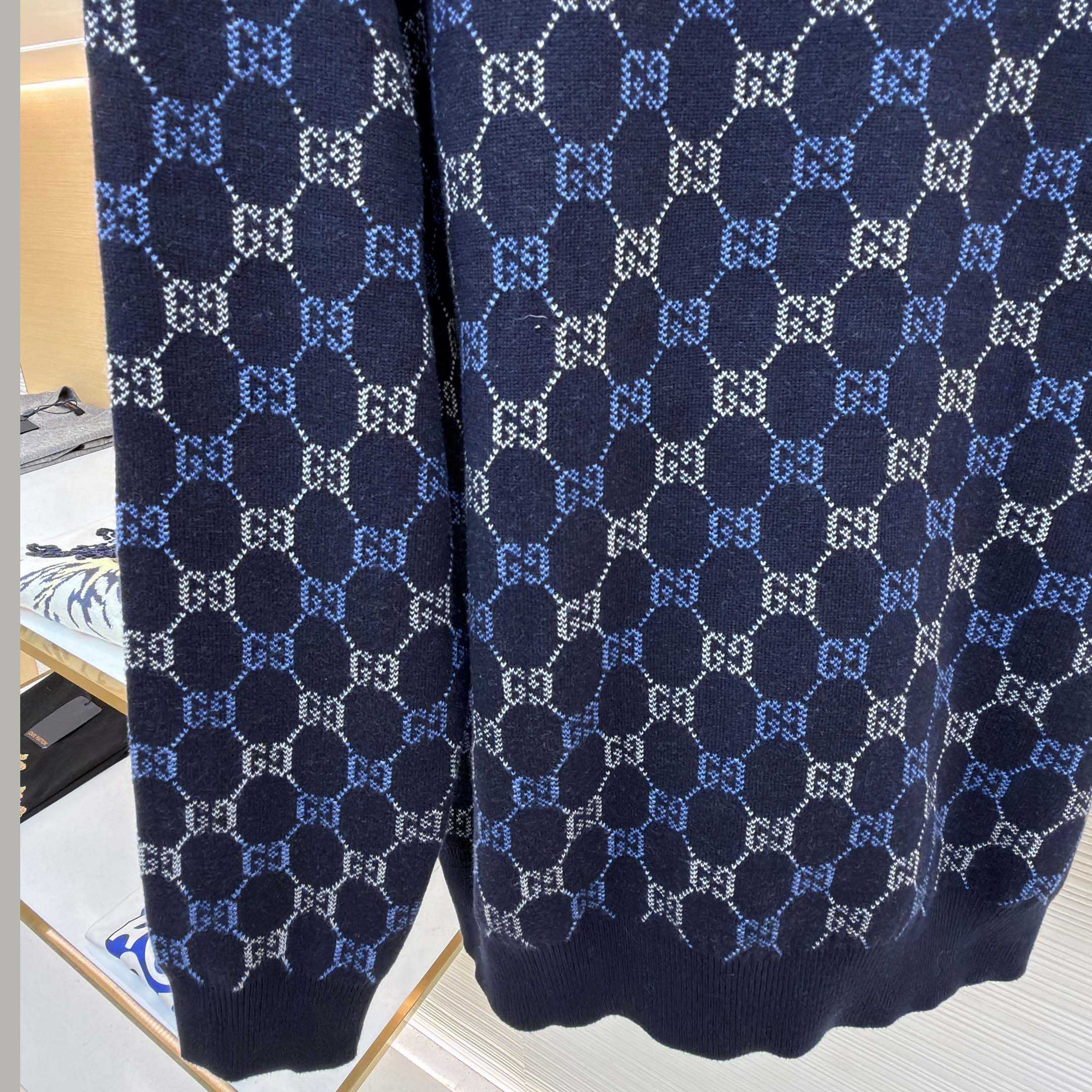 Gucci GG Double Wool Knit Sweater - DesignerGu