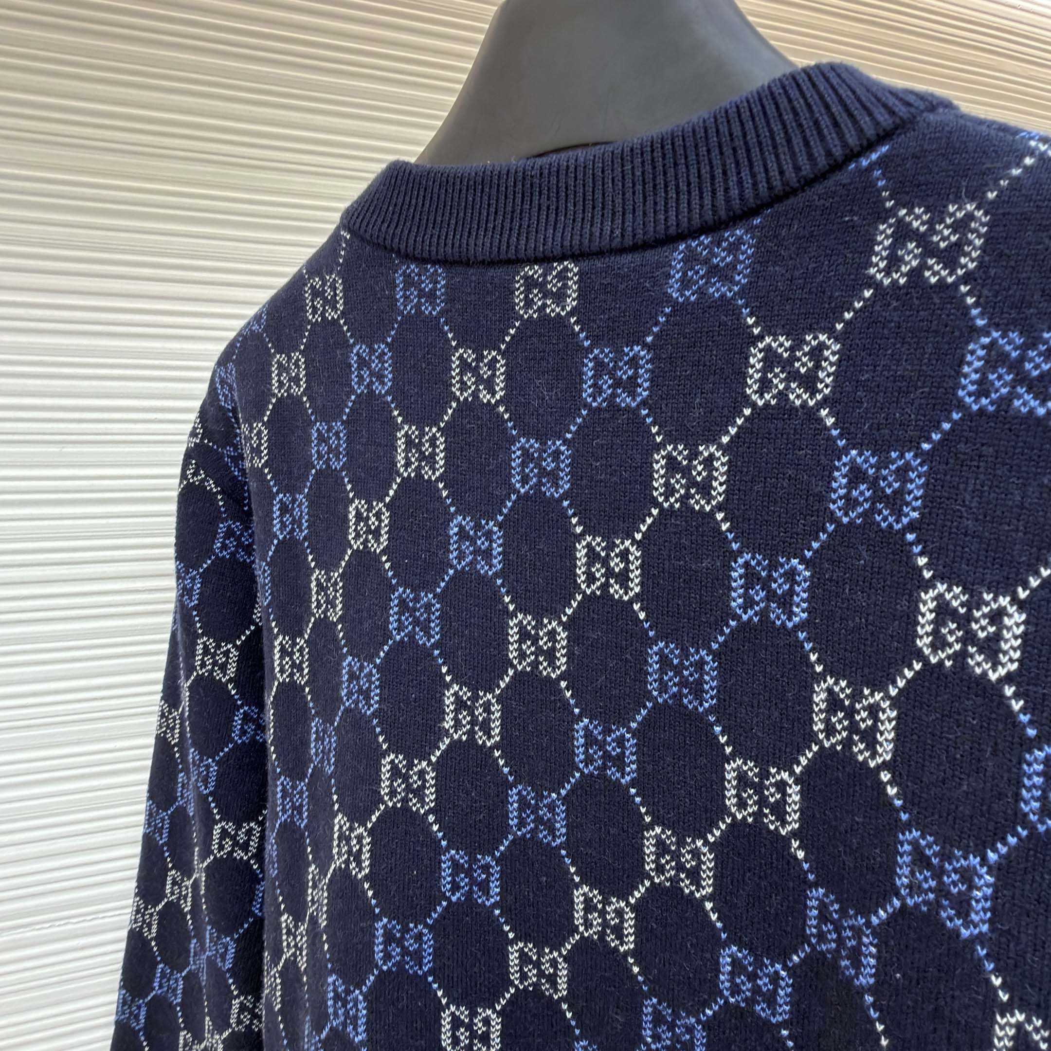 Gucci GG Double Wool Knit Sweater - DesignerGu