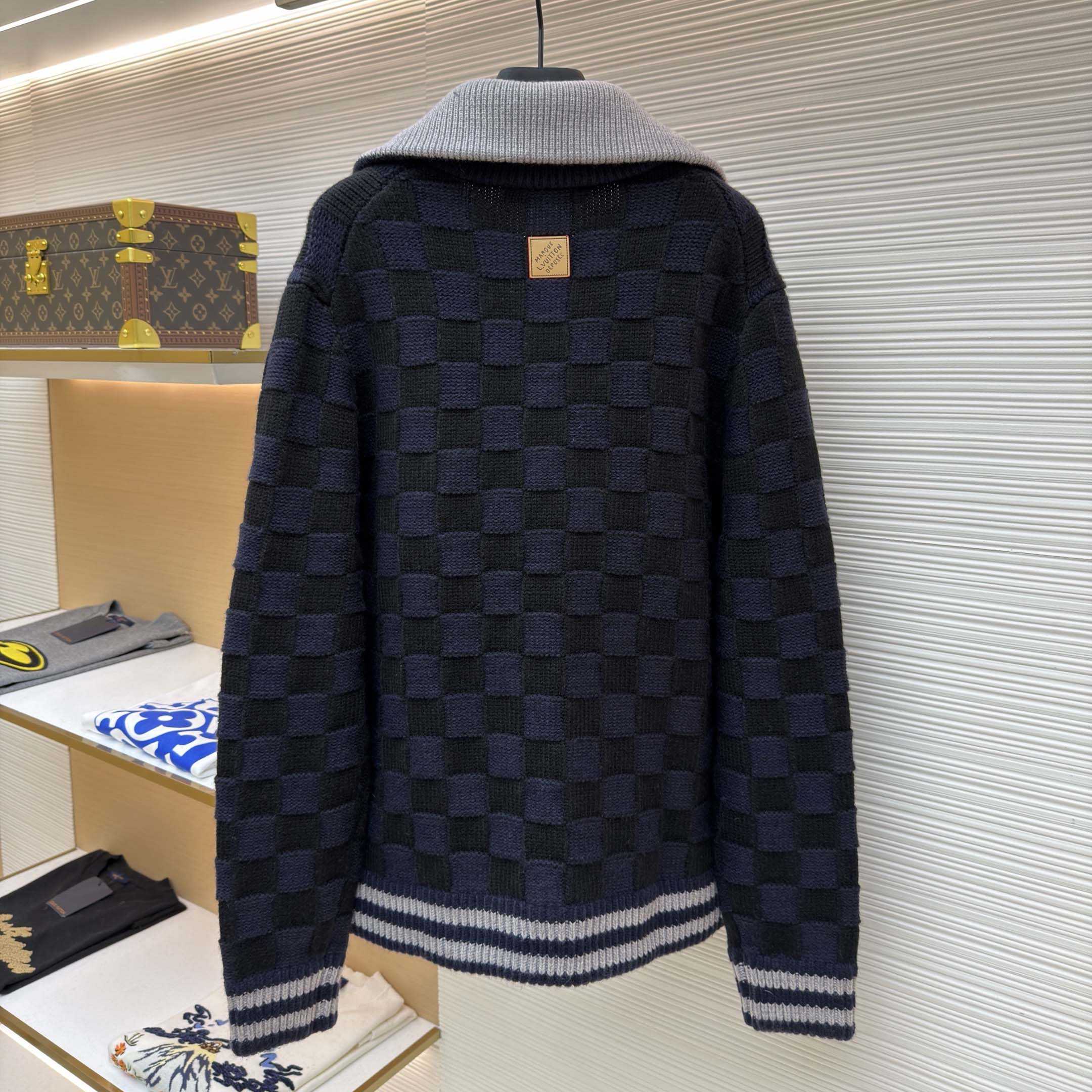 Louis Vuitton Damier Knit Blouson   1AJBVQ - DesignerGu