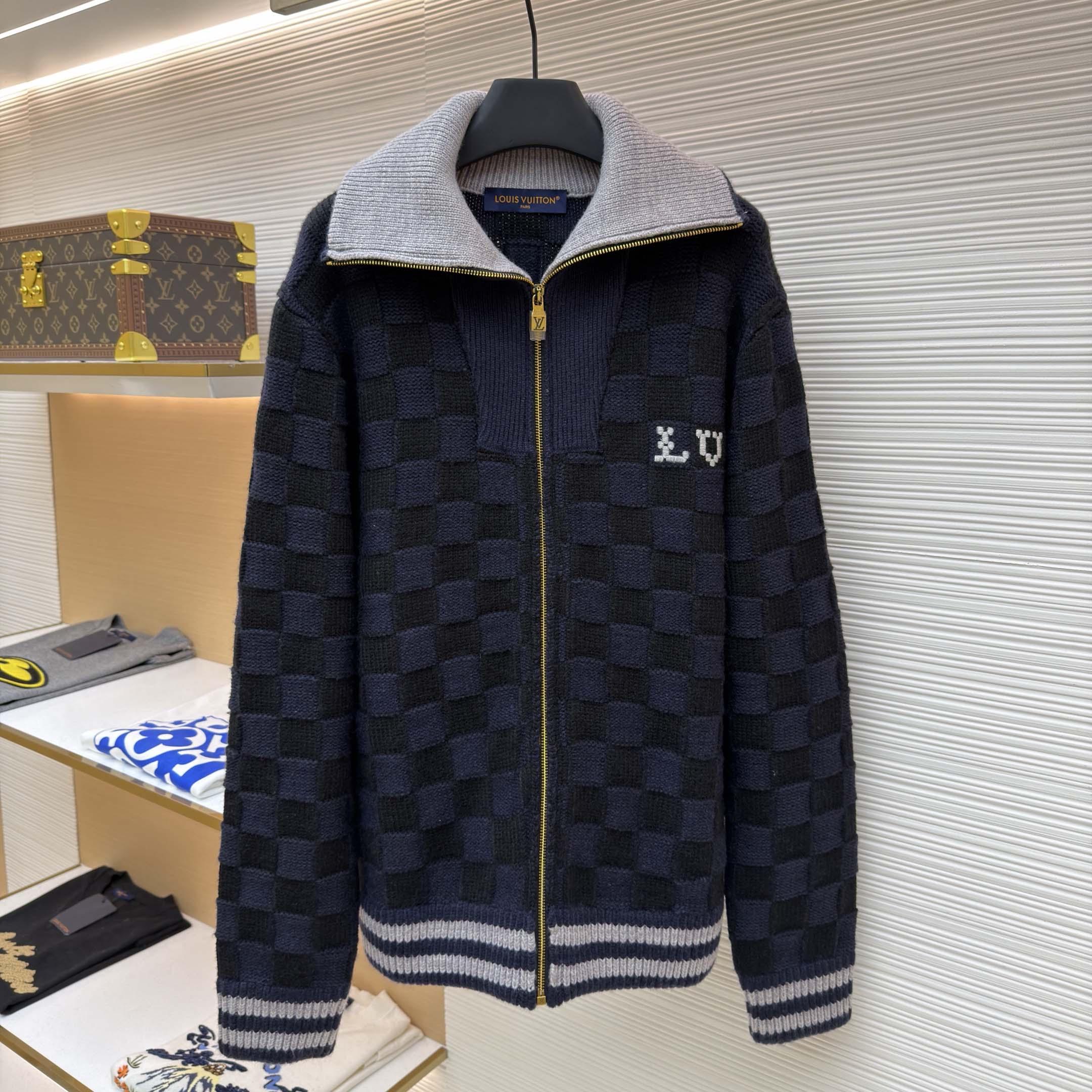 Louis Vuitton Damier Knit Blouson   1AJBVQ - DesignerGu