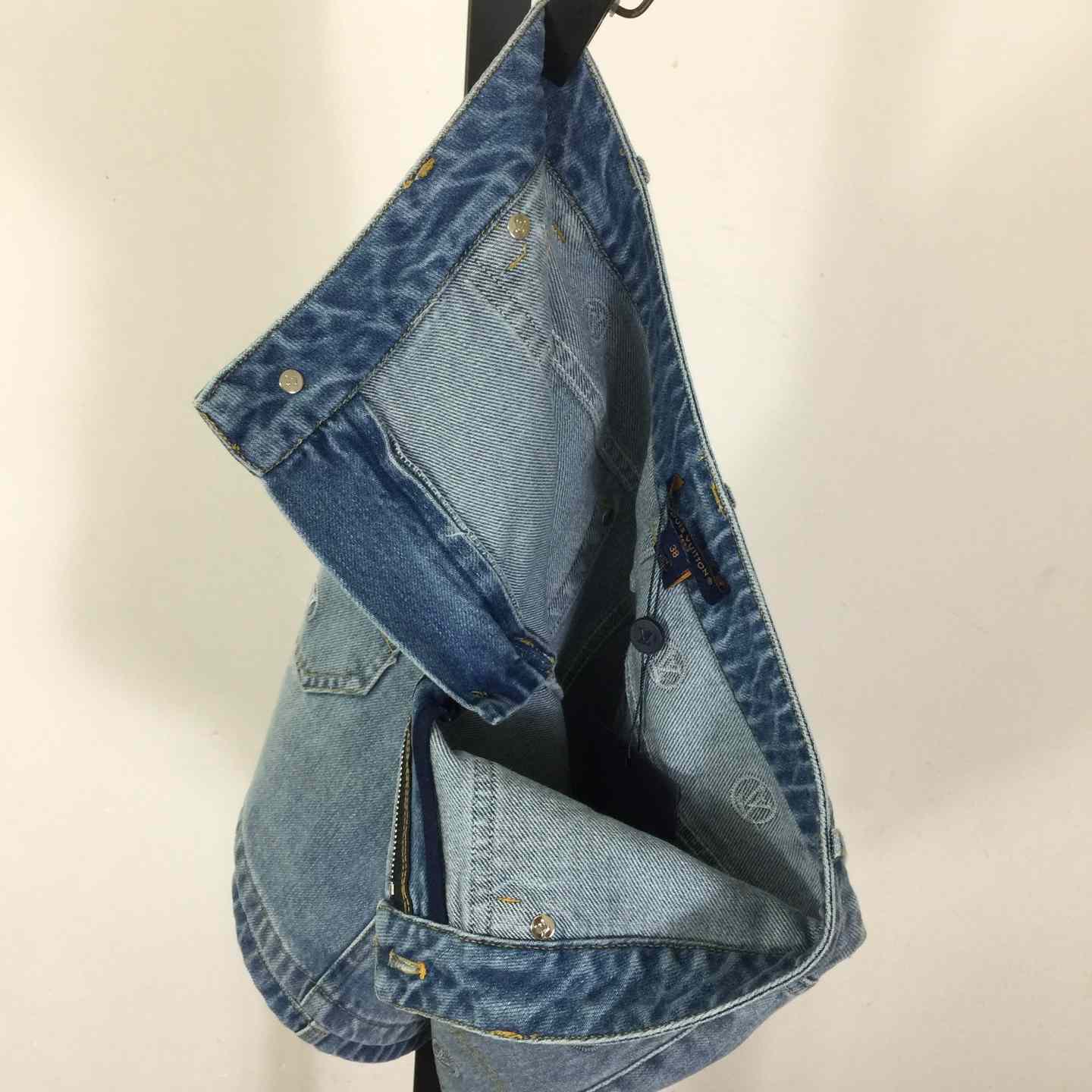 Louis Vuitton Signature Sequin Denim Mini Skirt - DesignerGu