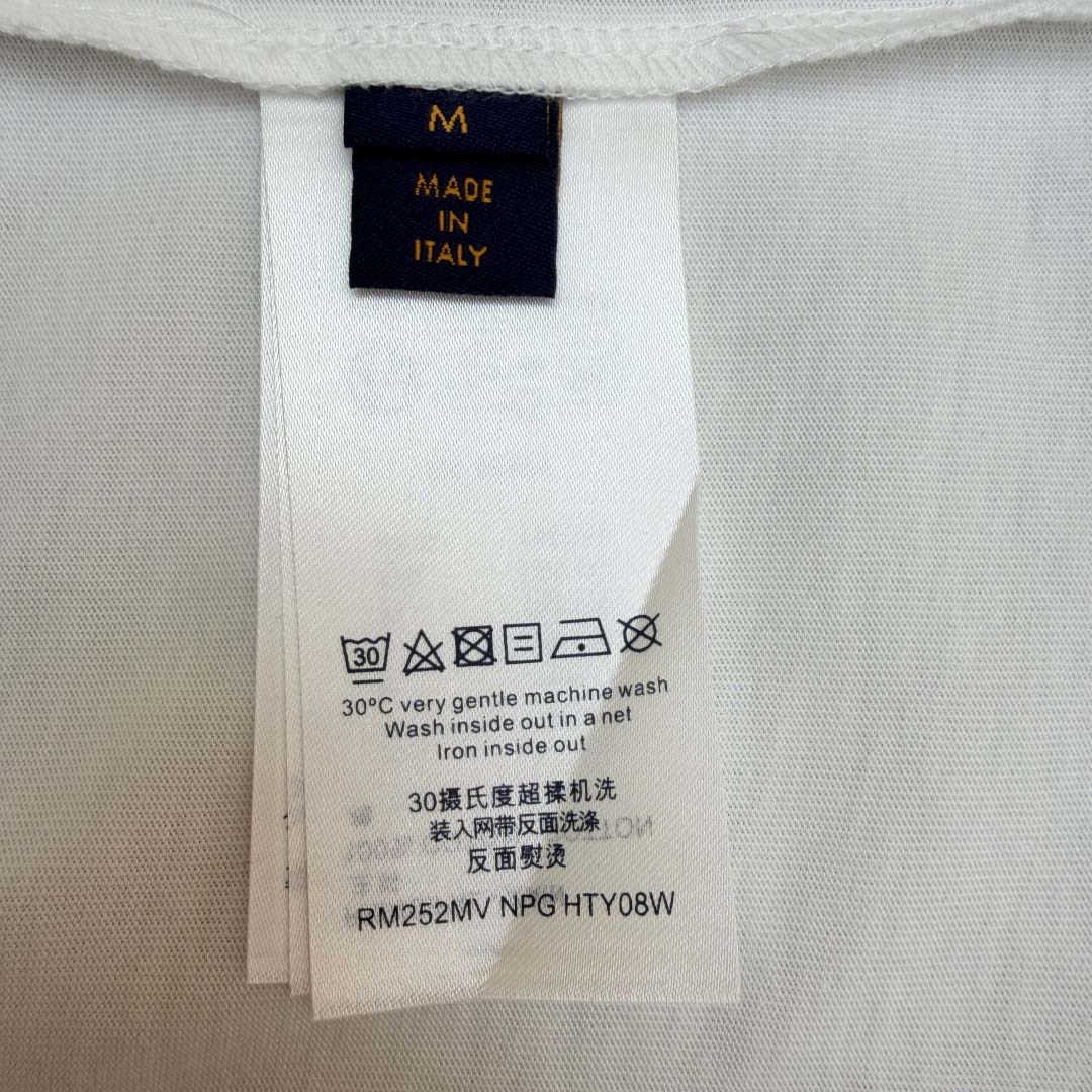 Louis Vuitton Embellished Signature Short-Sleeved T-Shirt    - DesignerGu