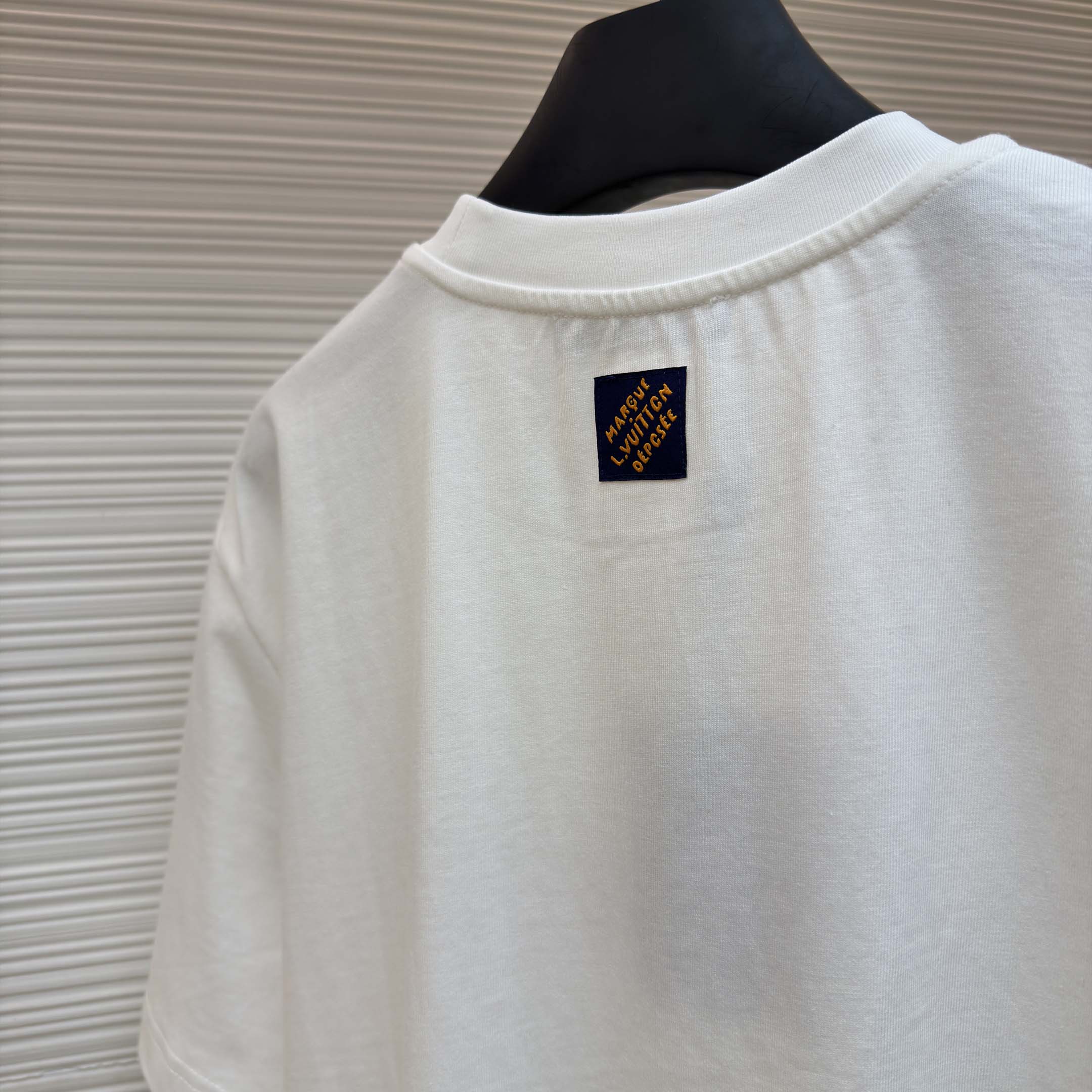 Louis Vuitton Embellished Signature Short-Sleeved T-Shirt    - DesignerGu