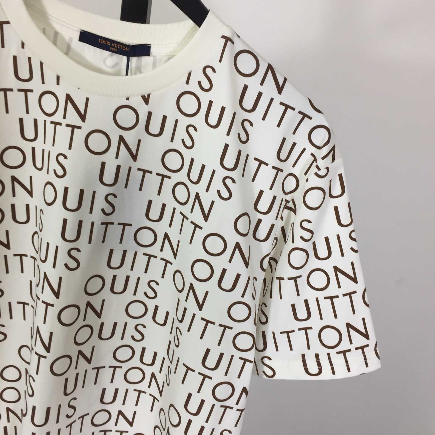 Louis Vuitton Cotton T-shirt With All-over Logo Print - DesignerGu
