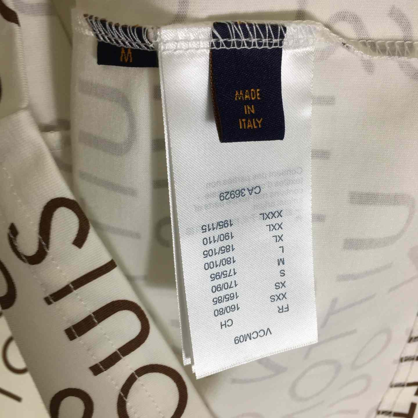 Louis Vuitton Cotton T-shirt With All-over Logo Print - DesignerGu