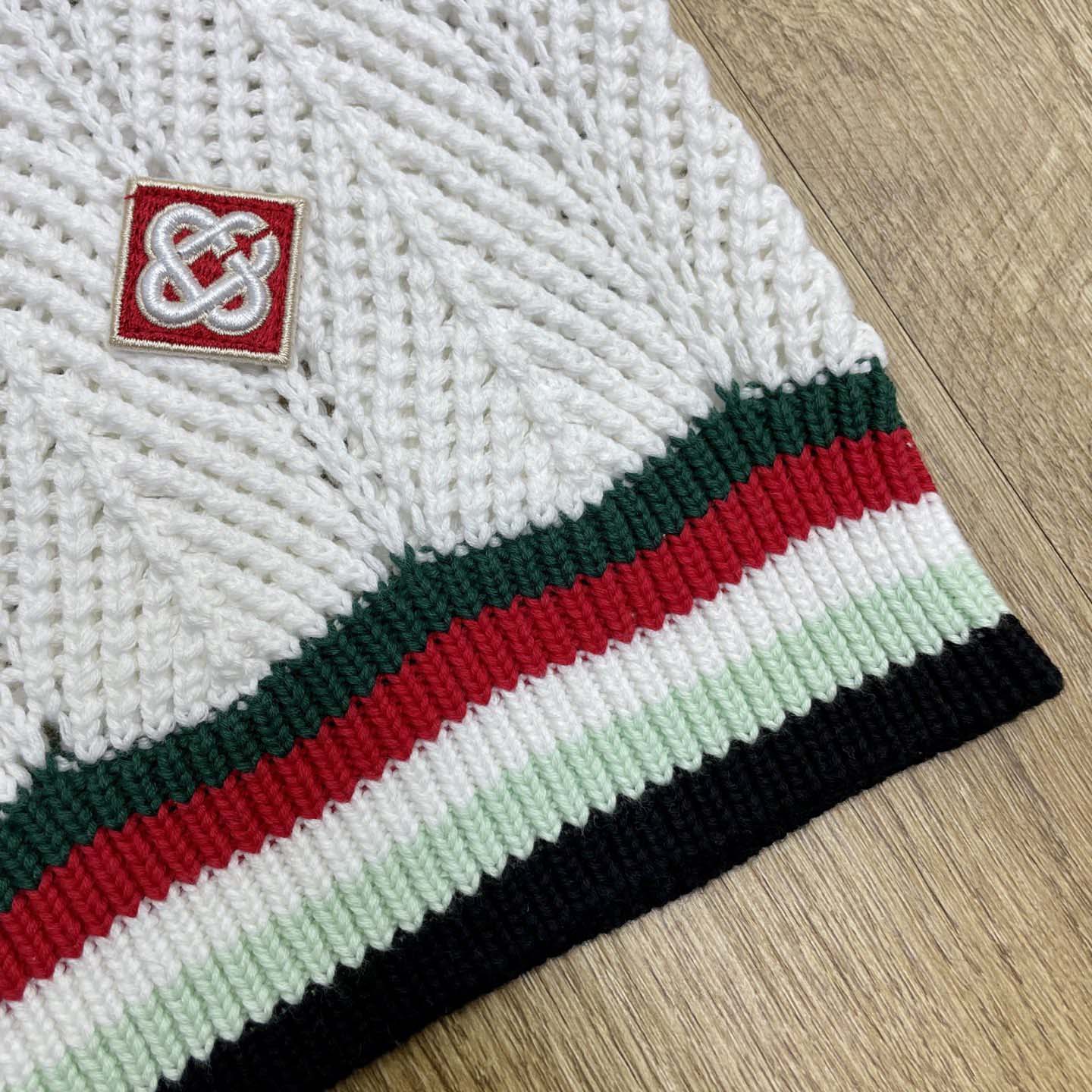 Casablanca Chevron Faux Crochet Shorts   Z6030 - DesignerGu