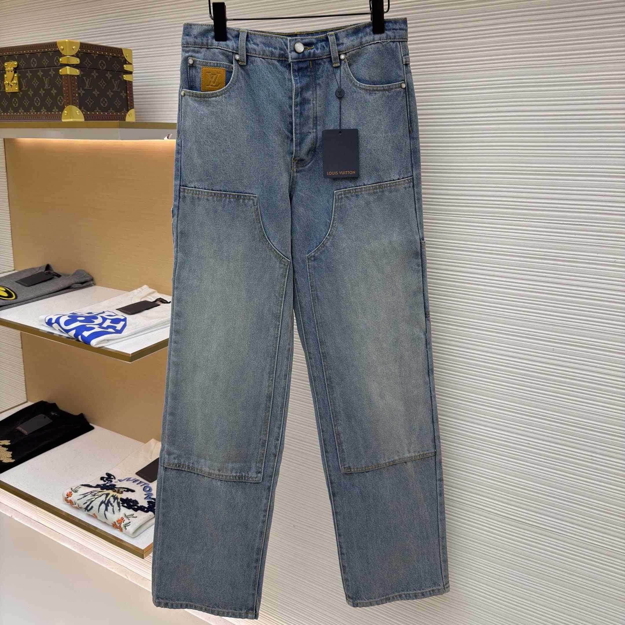 Louis Vuitton Denim Carpenter Pants    1AJBKQ - DesignerGu