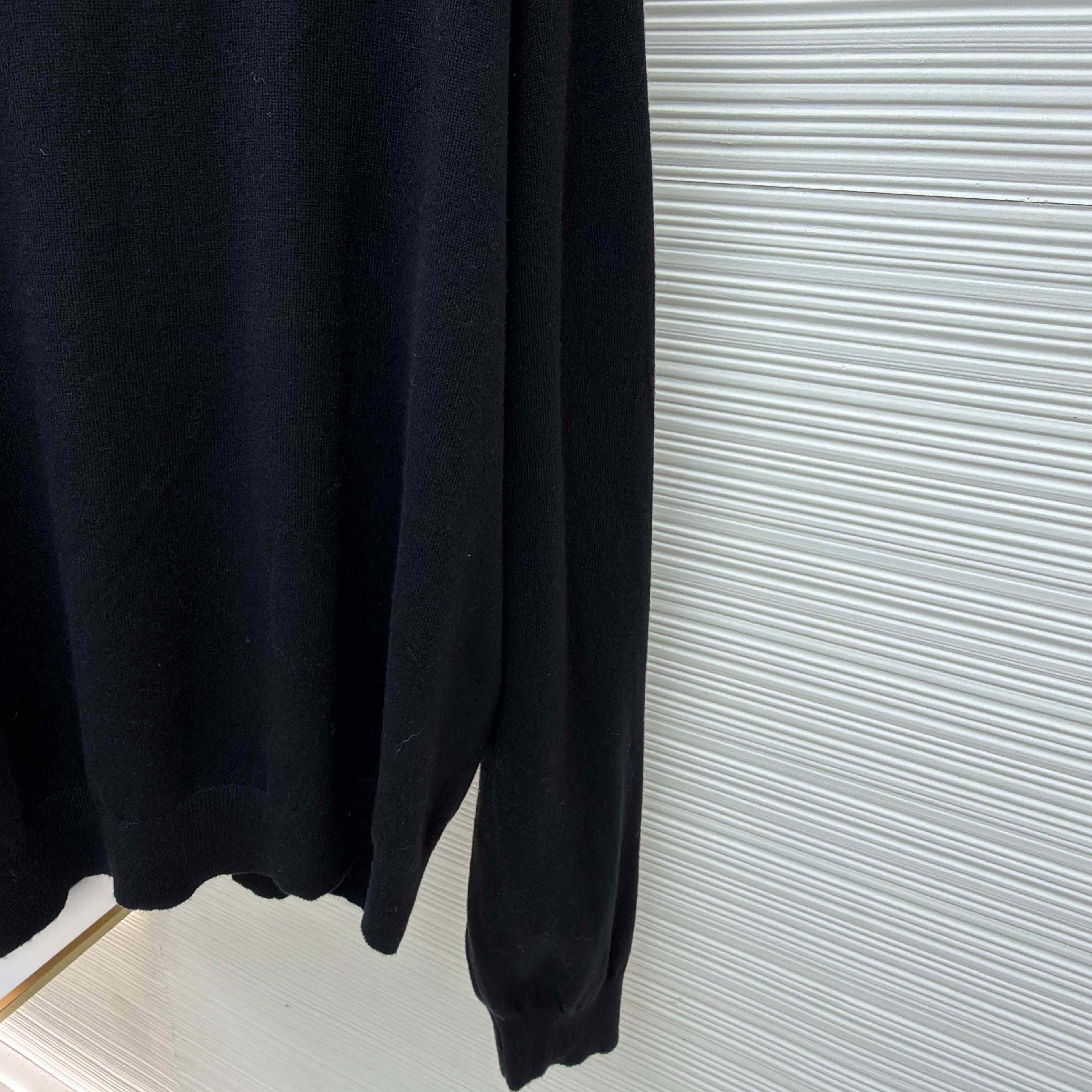 Balenciaga Crewneck Sweater in black  - DesignerGu