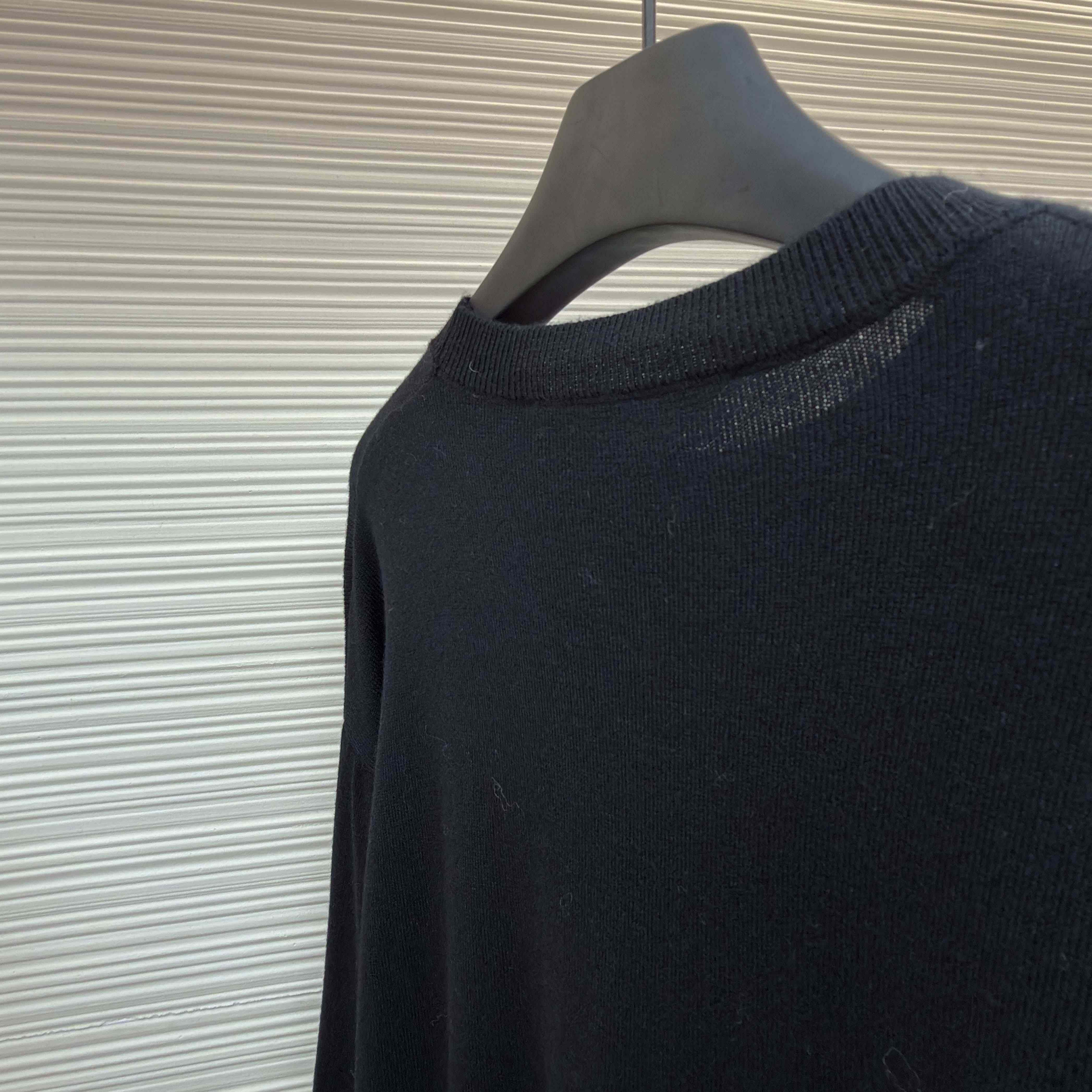 Balenciaga Crewneck Sweater in black  - DesignerGu