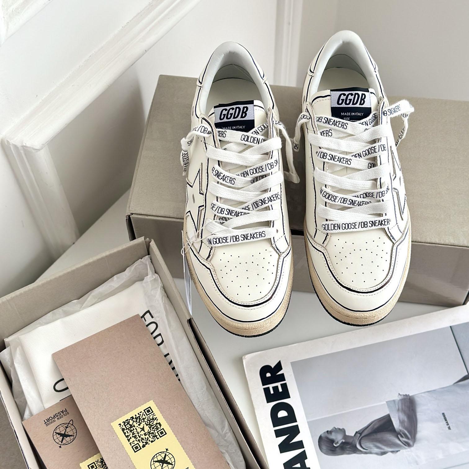 Golden Goose Ball-Star White Grafitti Star White Heel Tab #BEYONDESIRE - DesignerGu