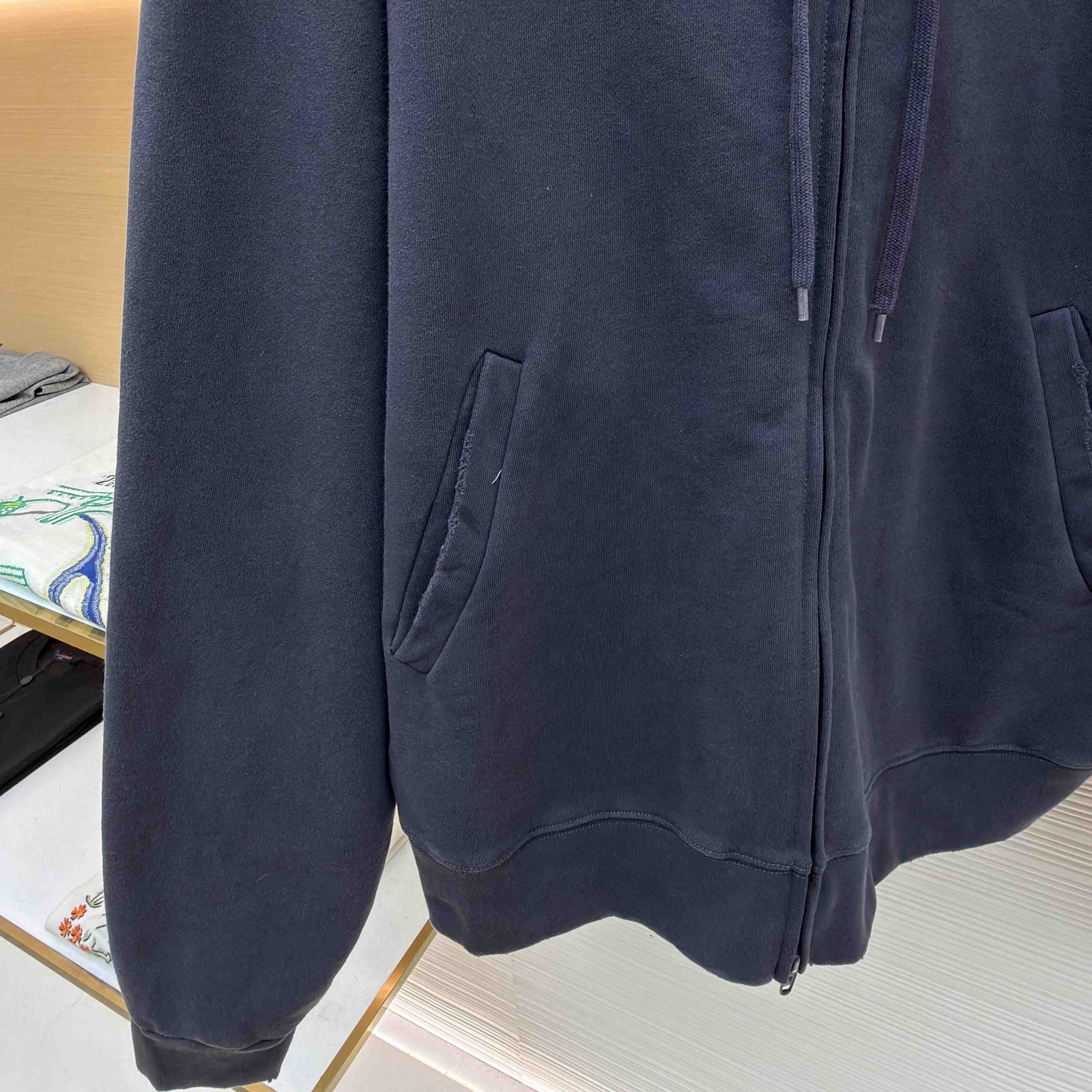 Balenciaga Masking Tape Oversized Zip-up Hoodie  - DesignerGu