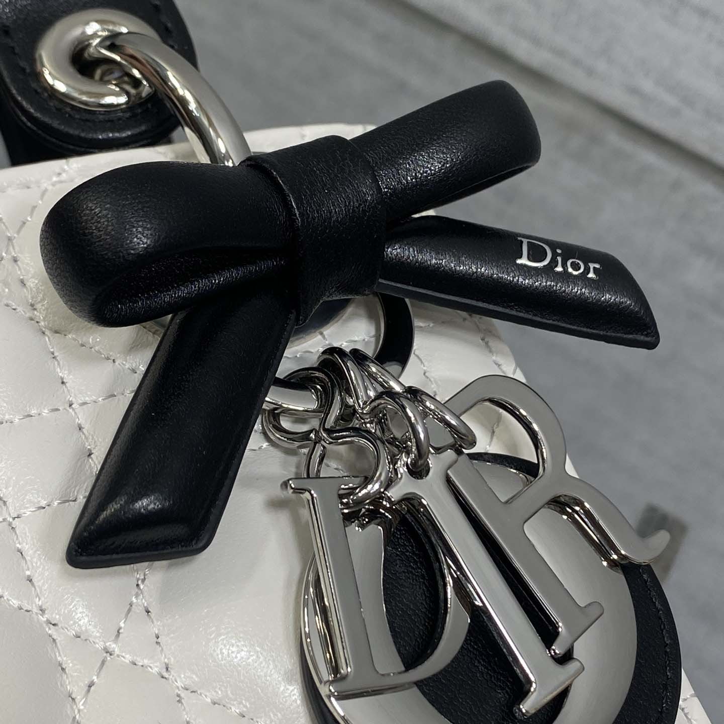 Dior Or Mini Lady Dior Bag with Chain  - DesignerGu