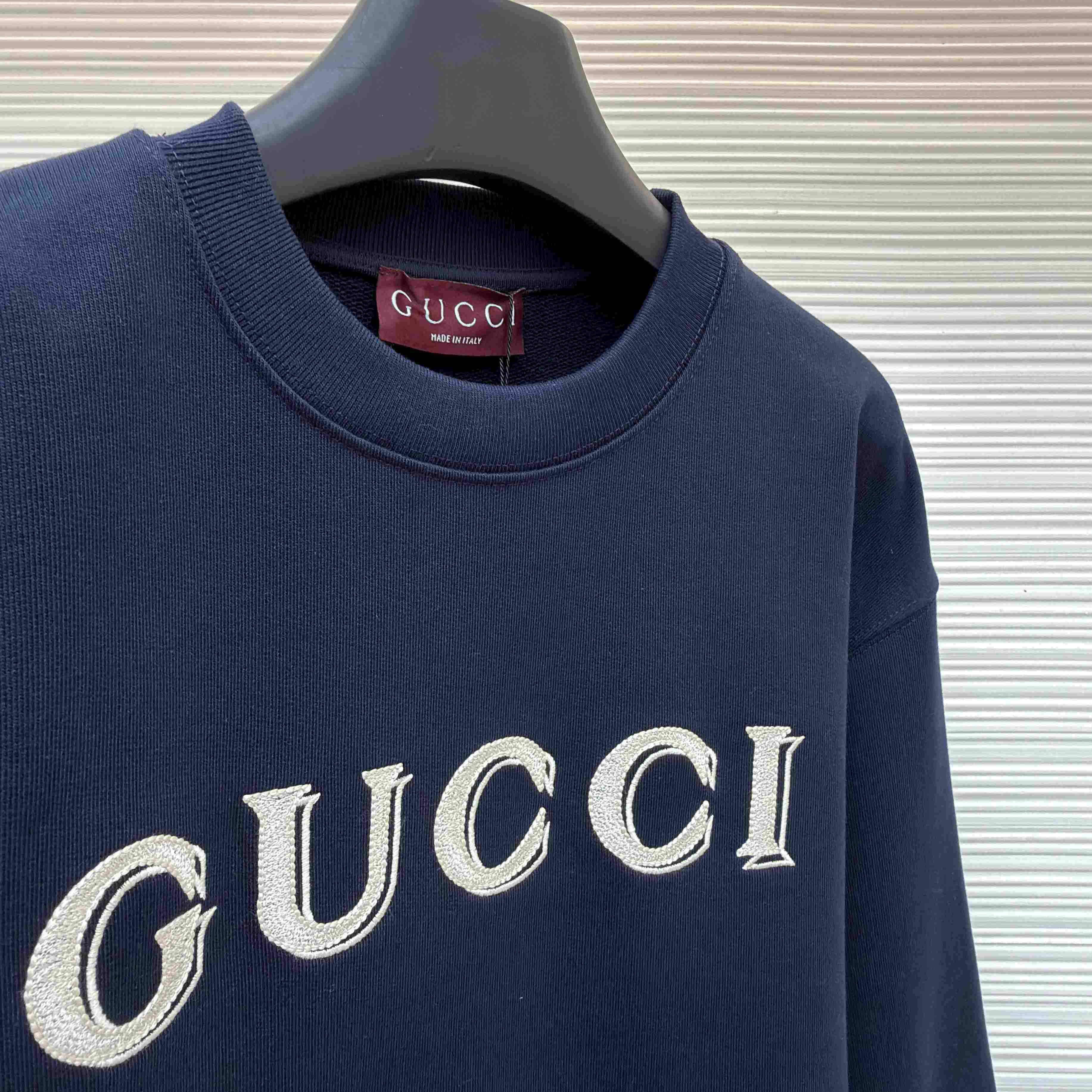 Gucci Cotton Jersey Sweatshirt With Embroidery - DesignerGu