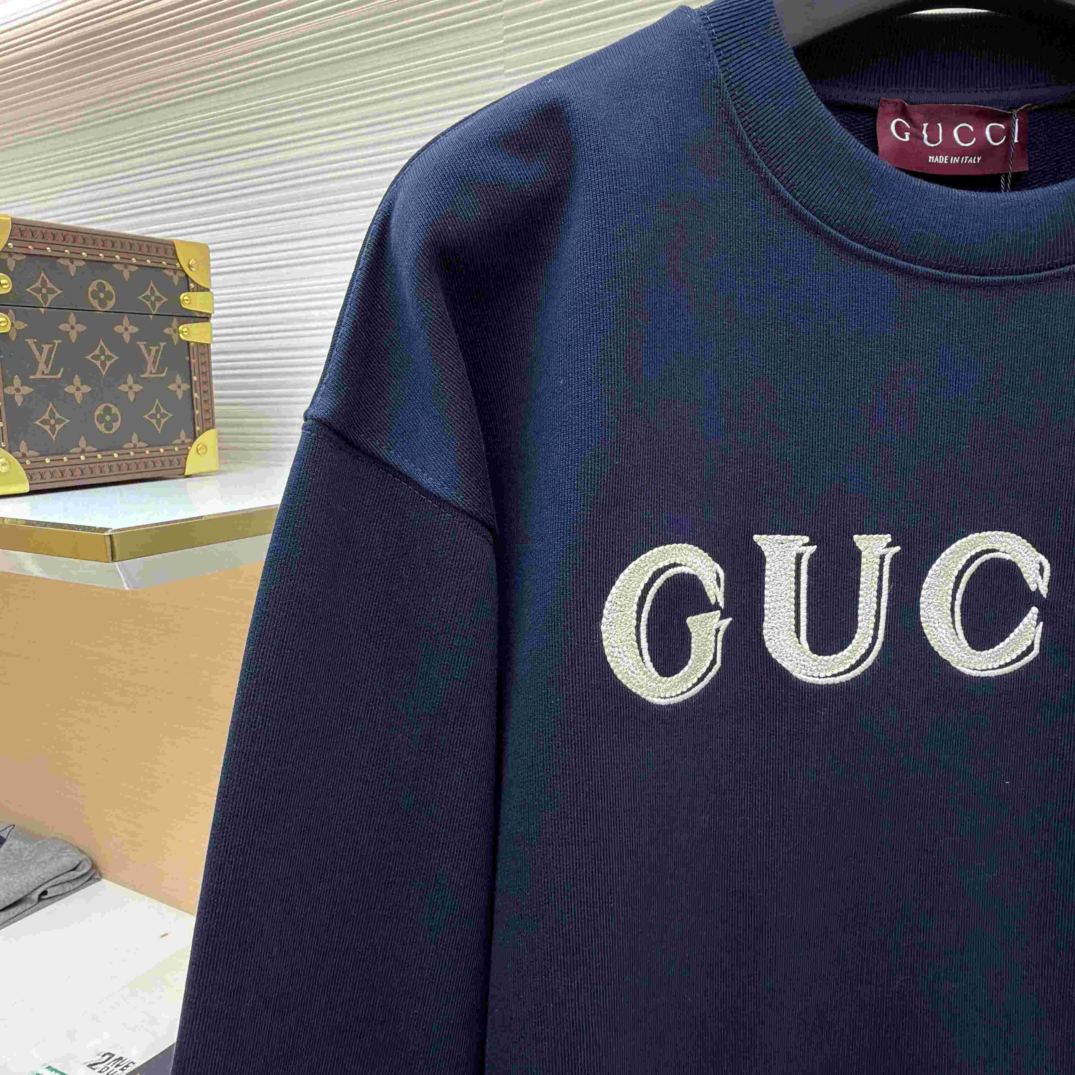 Gucci Cotton Jersey Sweatshirt With Embroidery - DesignerGu