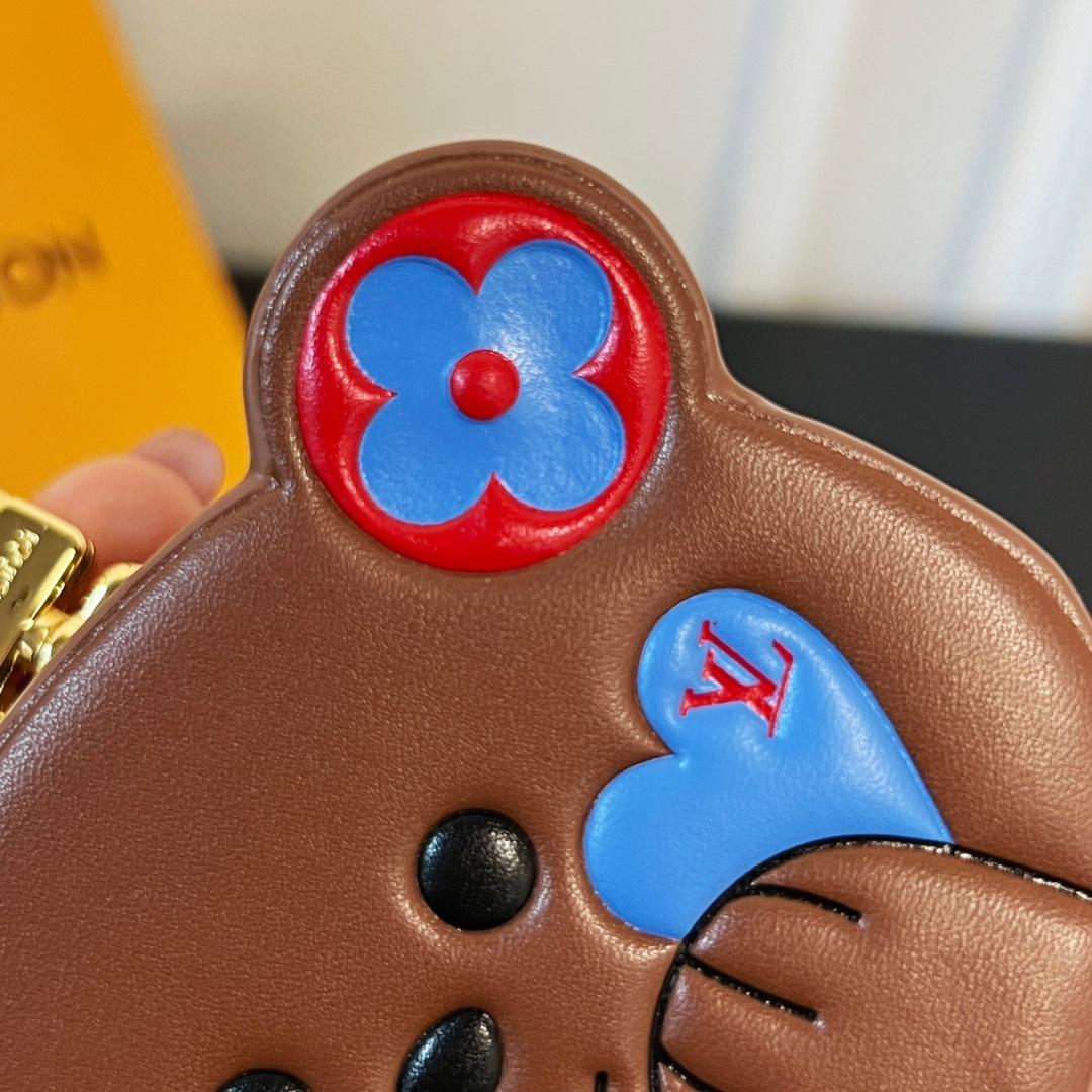 Louis Vuitton Monogram Teddy Bear Earphone Case   - DesignerGu