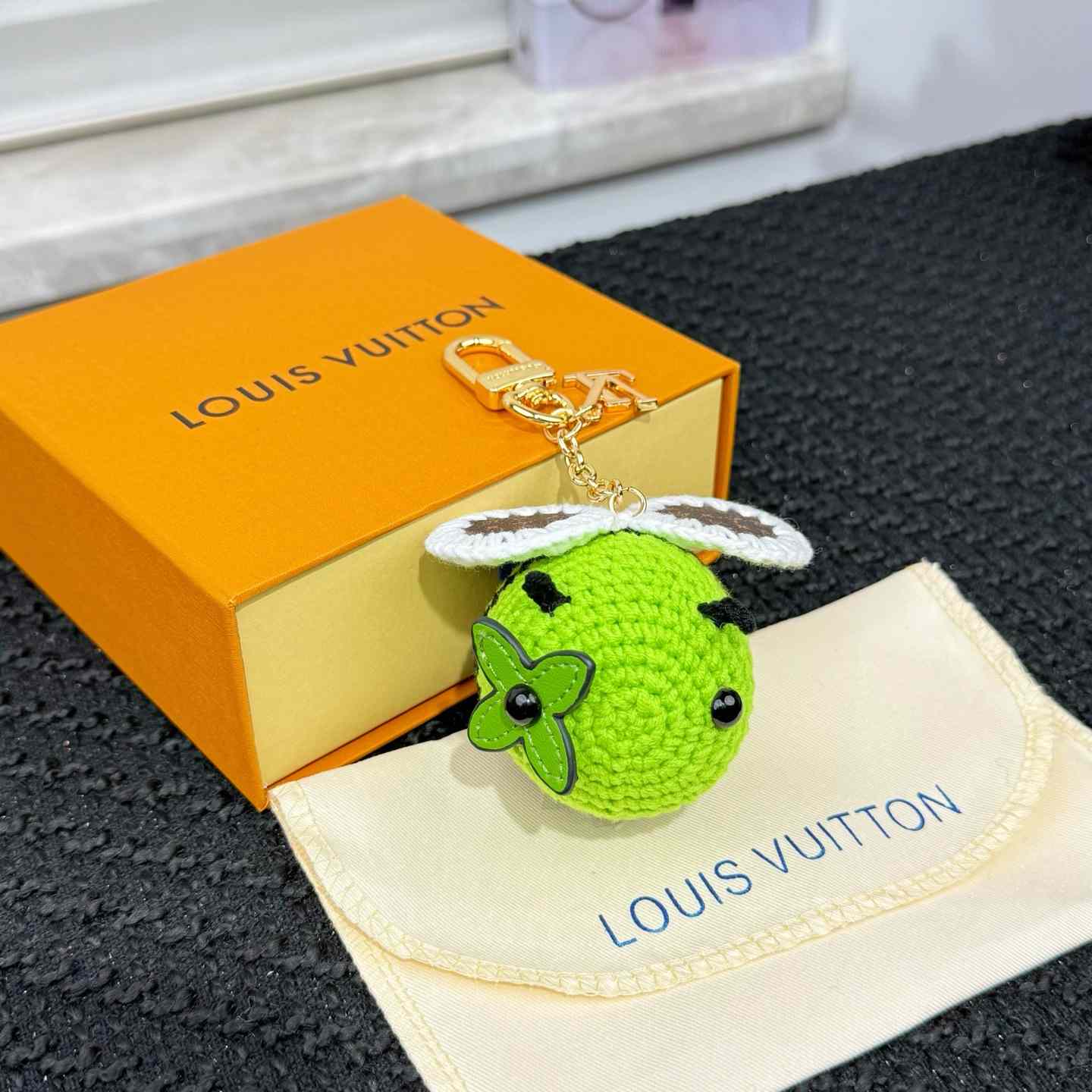 Louis Vuitton Bee LV Crochet Bag Charm   M02585 - DesignerGu