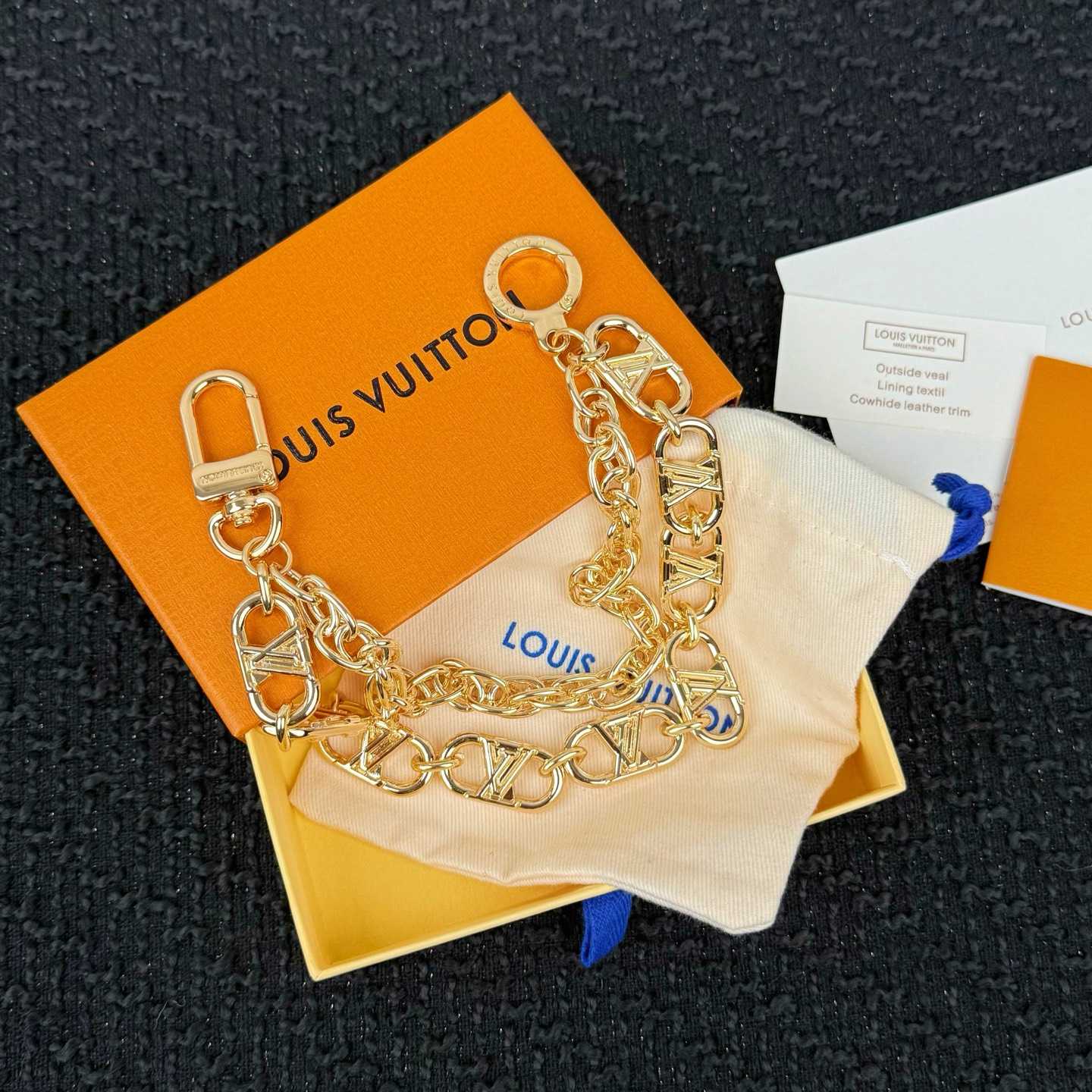 Louis Vuitton LV Flower Links Chain Belt   M03687 - DesignerGu