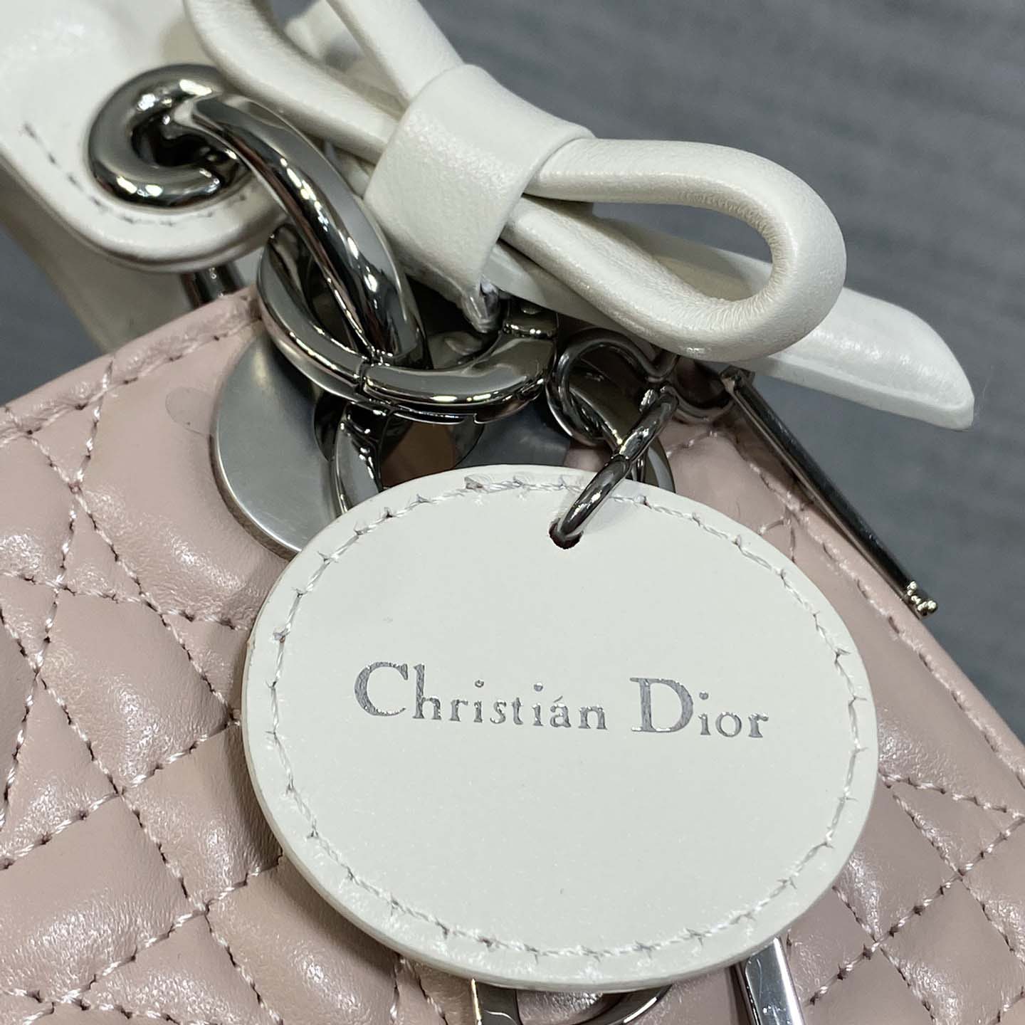 Dior Or Mini Lady Dior Bag with Chain  - DesignerGu