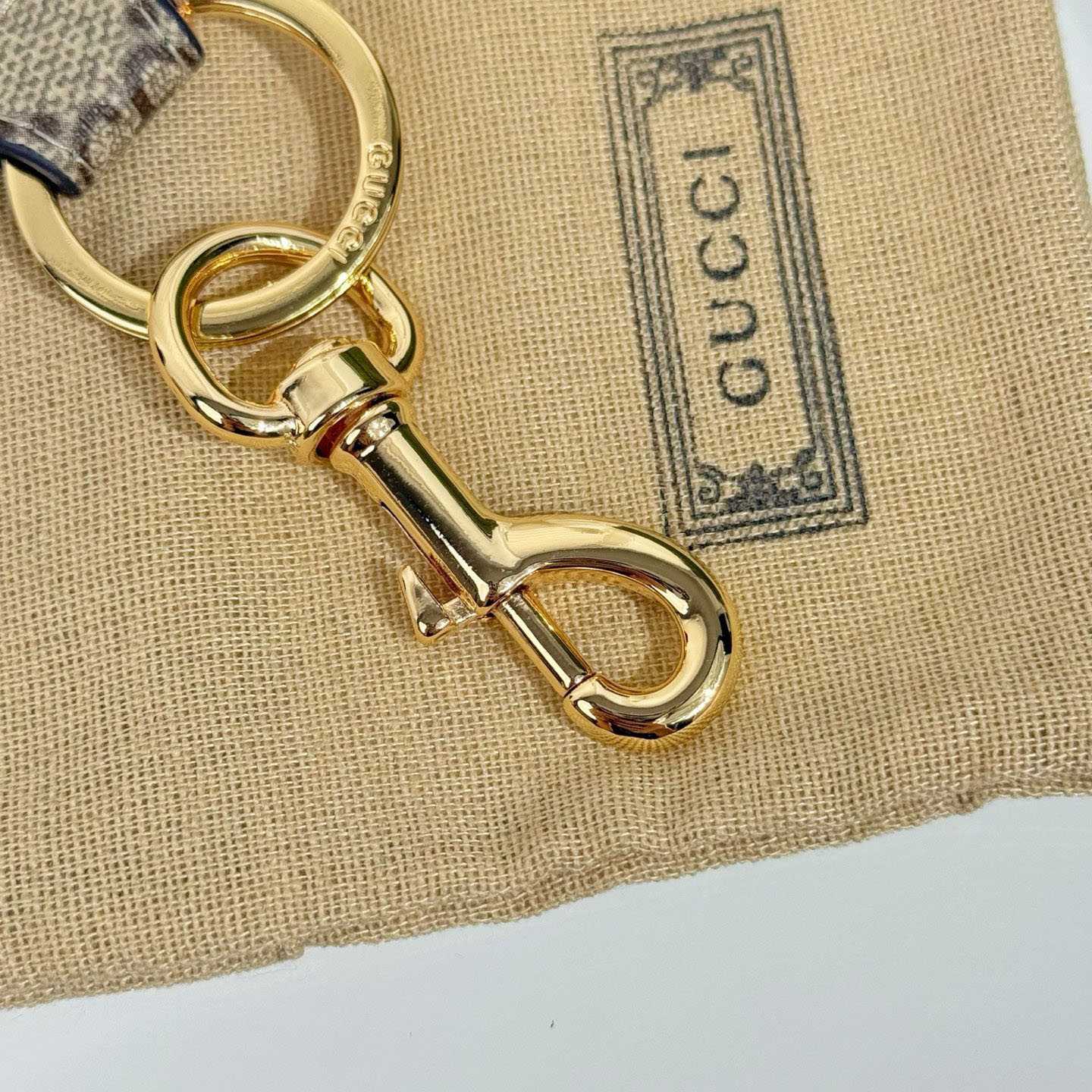 Gucci GG Keychain With Double G  - DesignerGu