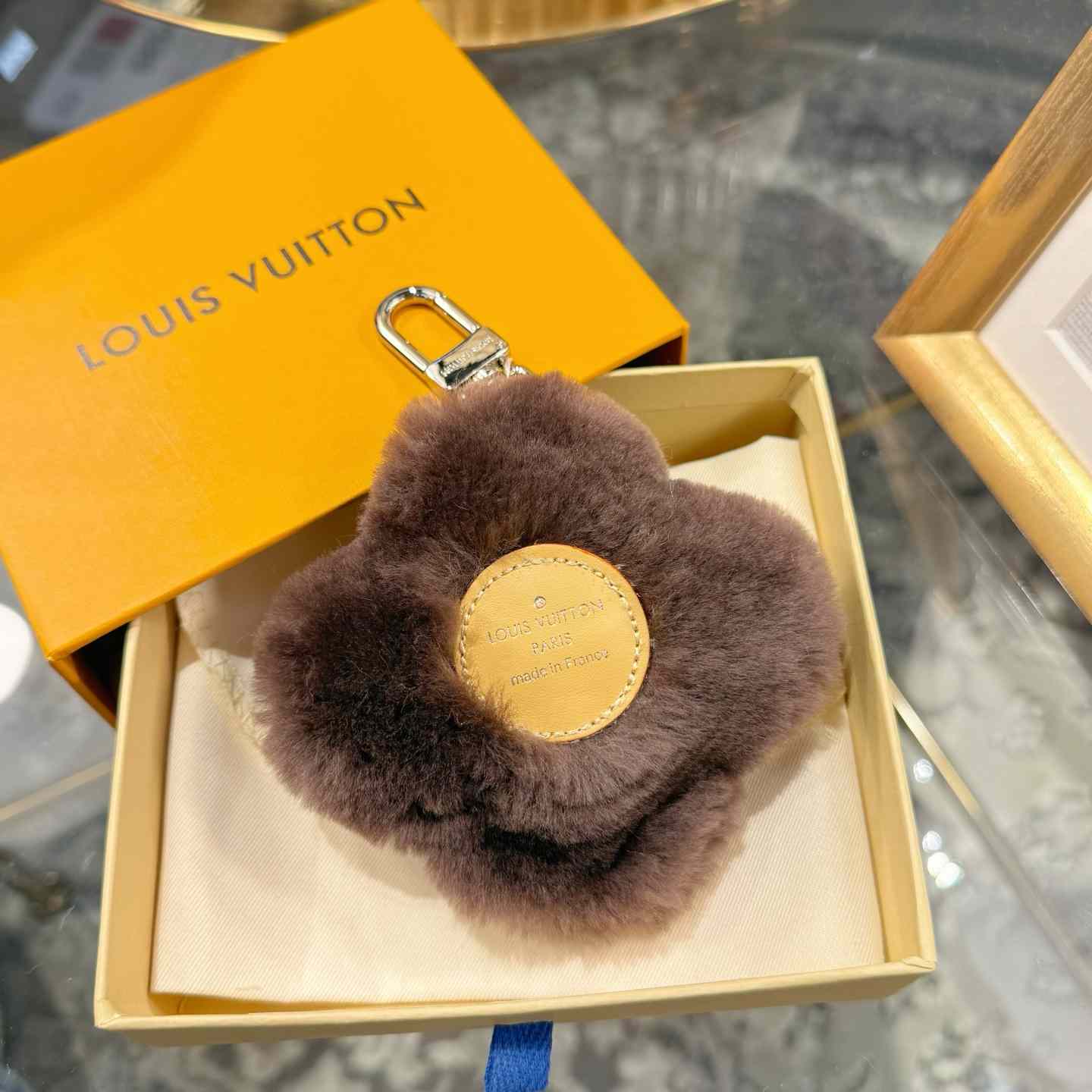Louis Vuitton Vivienne Shearling Bag Charm   - DesignerGu