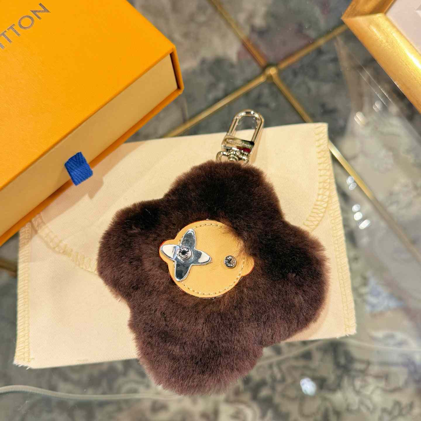 Louis Vuitton Vivienne Shearling Bag Charm   - DesignerGu