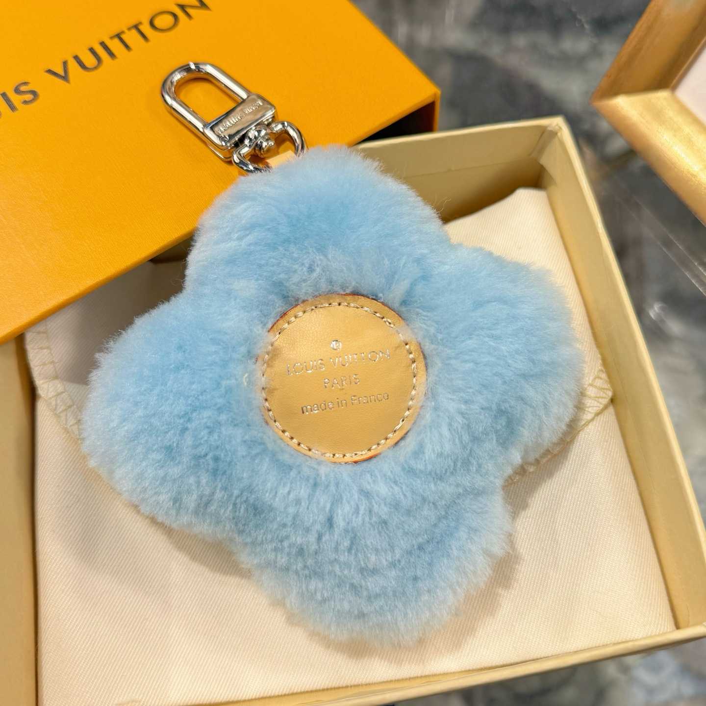 Louis Vuitton Vivienne Shearling Bag Charm   - DesignerGu