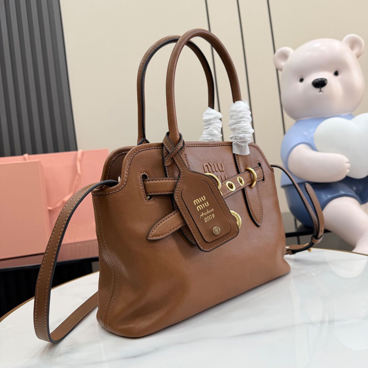 Miu Miu Aventure Nappa Leather Bag 5BA292 - DesignerGu