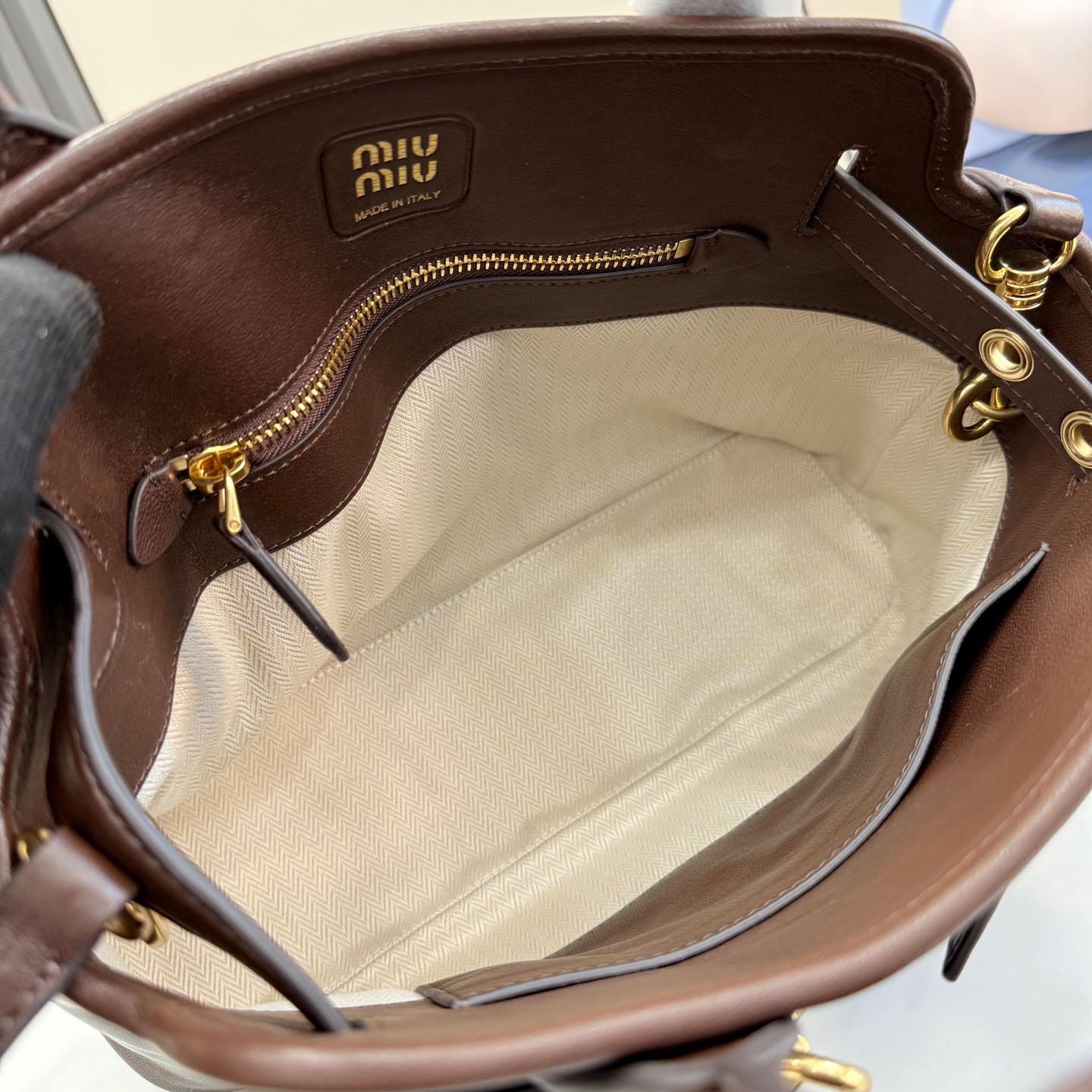 Miu Miu Aventure Nappa Leather Bag 5BA292 - DesignerGu